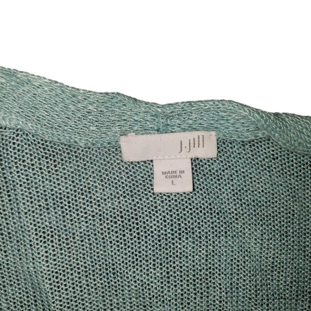 J.Jill 100% Cashmere offers Light Mint Green Open Front Cardigan Size Small