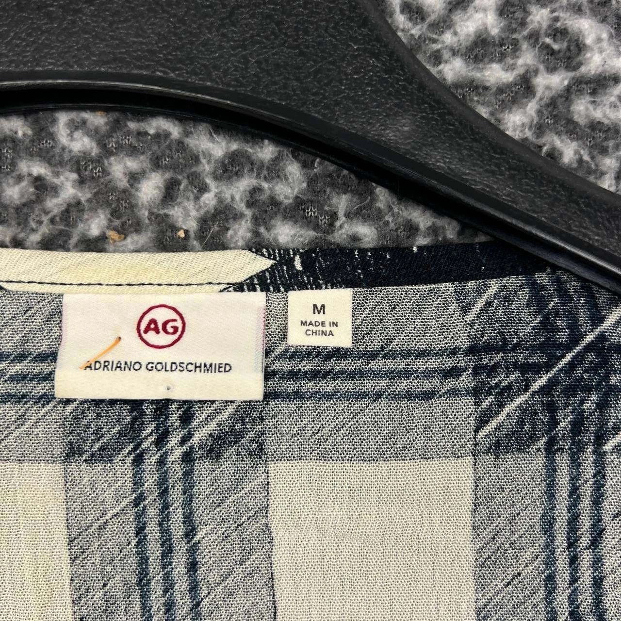 AG Adriano Goldschmied AG Adriano Goldschmied Bijou Blouse Women Plaid Ruffle M Size M / US 6-8 / IT 42-44 - 6 Thumbnail