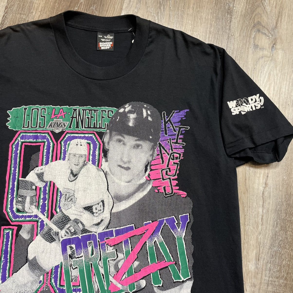 NHL 90s Wayne Gretzky LA Kings Vintage Tee Shirt Mens XL NHL Size US XL / EU 56 / 4 - 2 Thumbnail