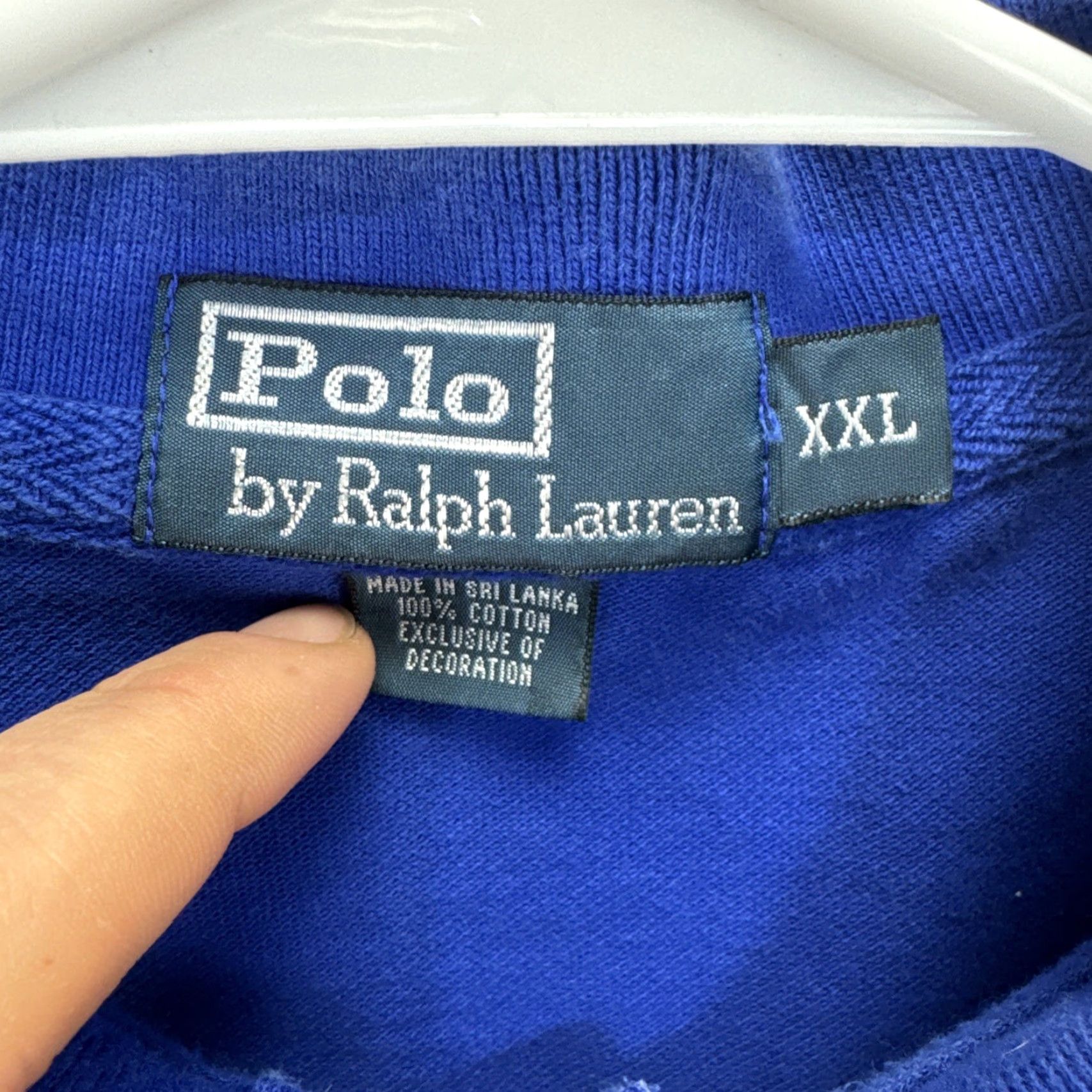 Polo Ralph Lauren Polo Ralph Lauren Shirt Mens XXL Polo Royal Blue Dueling Ponies Rugby Patch 3 Patch Polo Ralph Lauren Big Pony 90s Preppy Sports Mens Polo Shirt Size US XXL / EU 58 / 5 - 2 Thumbnail