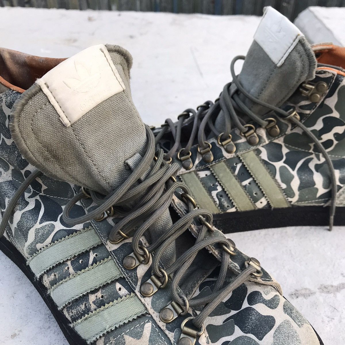 Adidas Rare adidas SAMPLE Vintage Camouflage Green Military hi boot Size US 8.5 / EU 41-42 - 15 Thumbnail