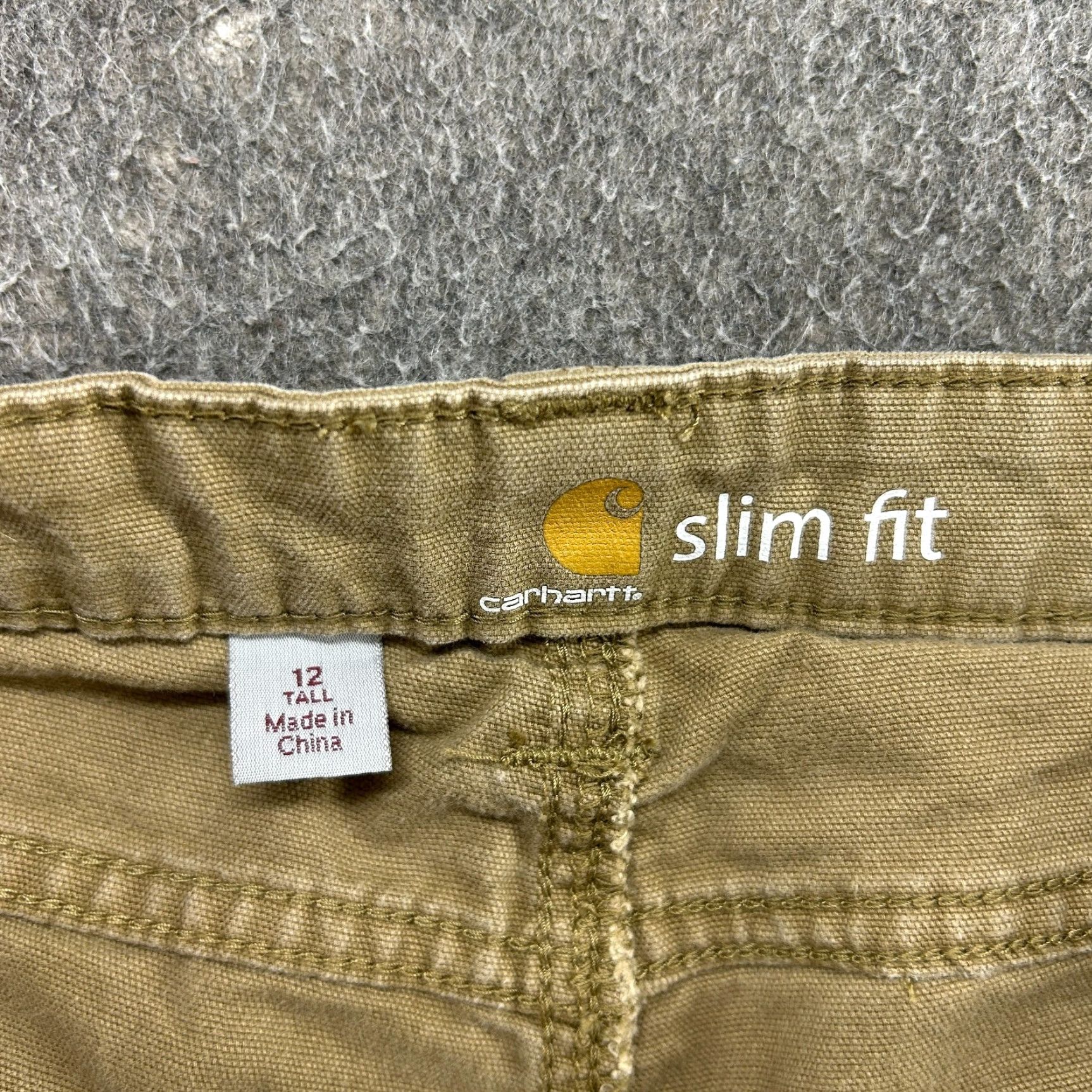 Carhartt Carhartt Pants Womens 12 Tall Brown Tan Slim Fit Straight Leg Cotton Rugged Flex Size 34" / US 12 / IT 48 - 5 Thumbnail