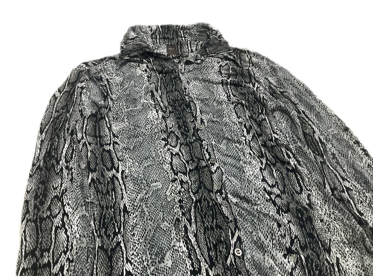 Hysteric Glamour × If Six Was Nine × Japanese Brand 🔥Sick Y2K Agate Snakeskin Rayon Shirt Goth Punk Size US L / EU 52-54 / 3 - 3 Thumbnail