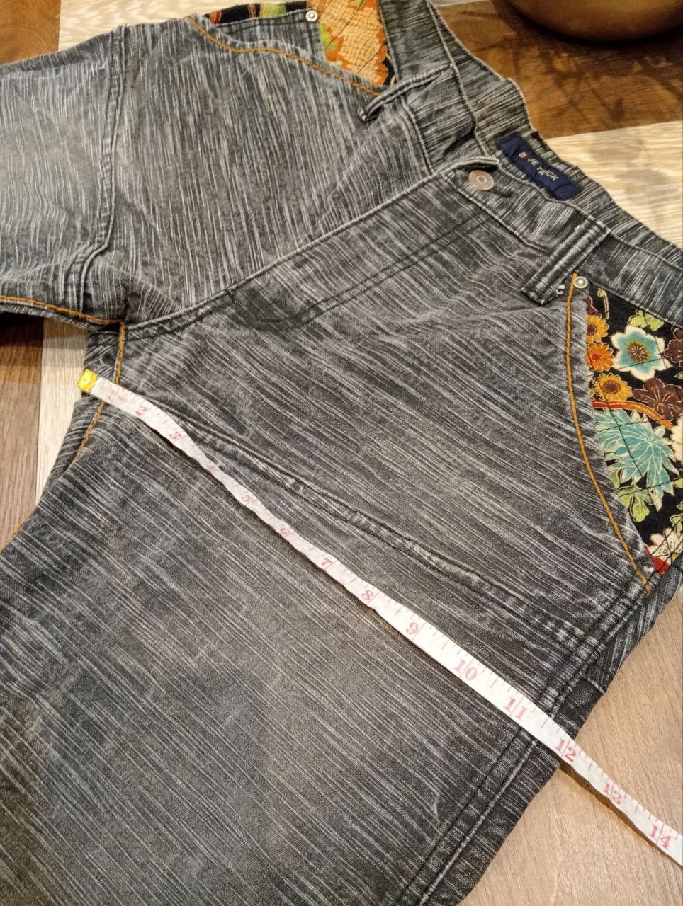 Japanese Brand JAPANESE BLUE TRICK DOUBLE WAIST SUKAJAN JEANS - SIZE 3 Size US 34 / EU 50 - 20 Thumbnail