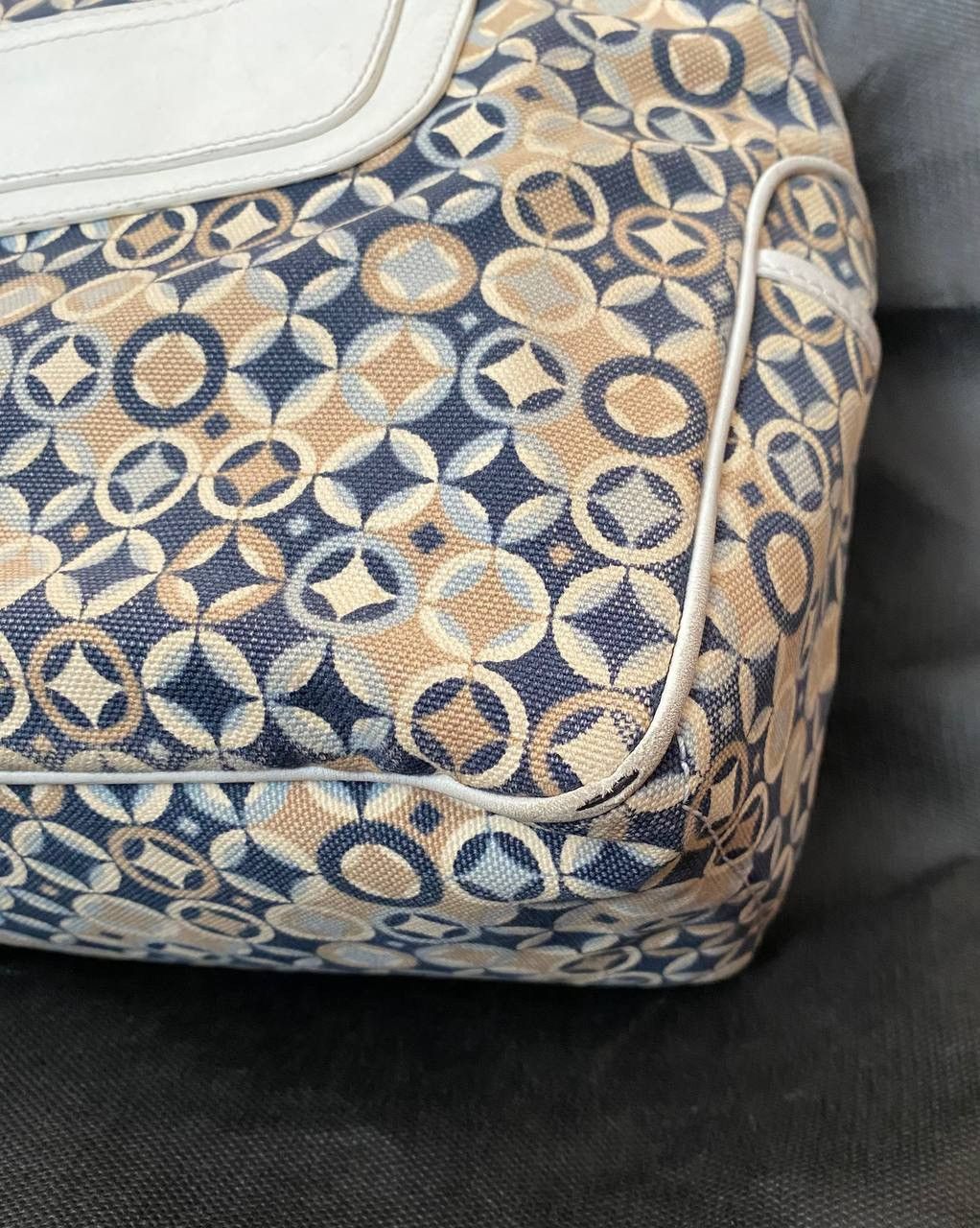 Celine 🔥 Celine Tote Bag Hand Ladies Boogie Navy Beige White Canvas Size ONE SIZE - 6 Thumbnail