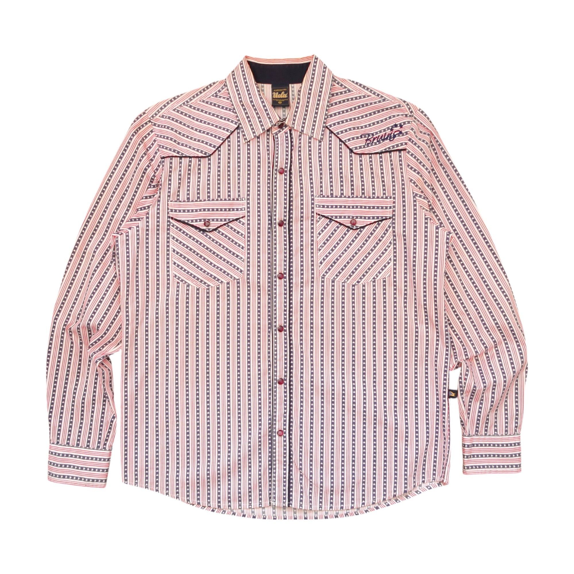 Japanese Brand 1990s UCLA Bruins American Flag Western Shirt Size US M / EU 48-50 / 2 - 1 Thumbnail