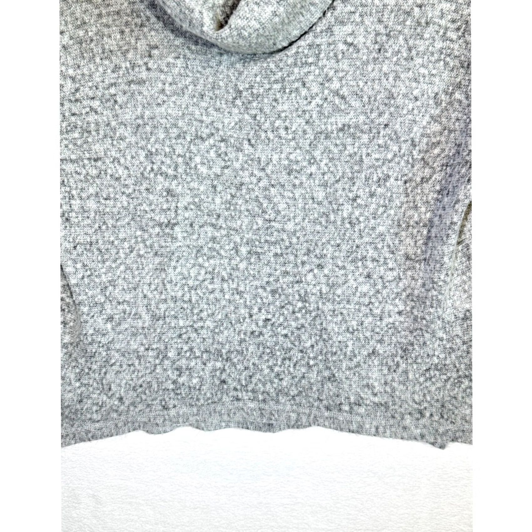 Bar III Bar III Women's Gray Textured Cowl Neck Sweater Raglan Sleeve Size L Size L / US 10 / IT 46 - 3 Thumbnail
