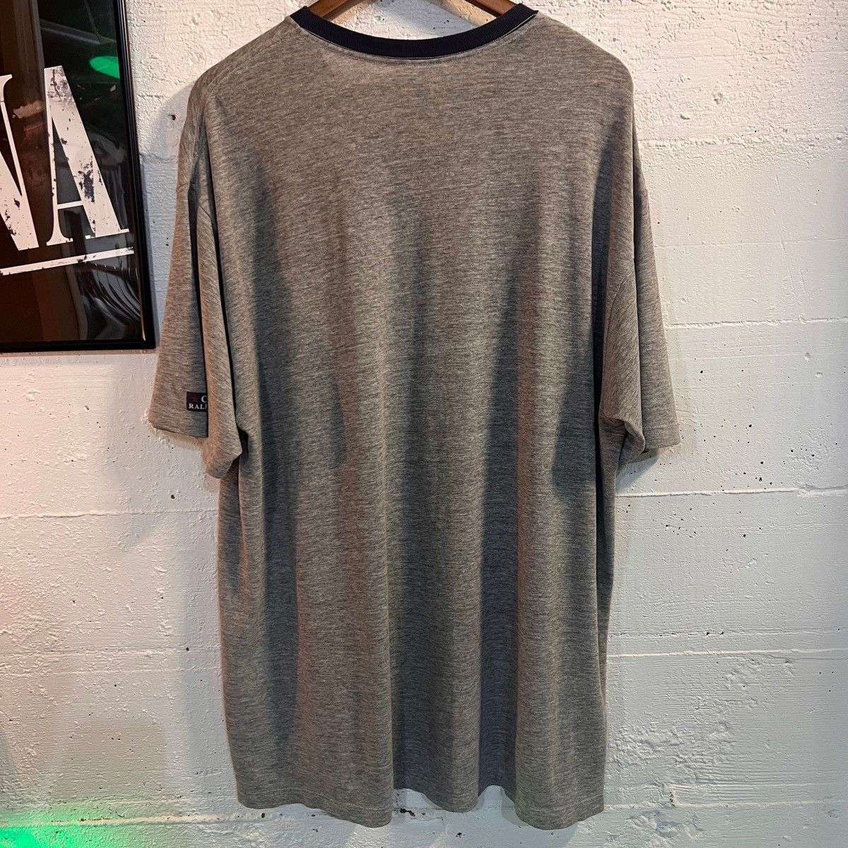 Chaps Ralph Lauren × Ralph Lauren × Vintage Vintage Distressed Chaps Ralph Lauren Ringer T-Shirt - Size Size US L / EU 52-54 / 3 - 2 Thumbnail