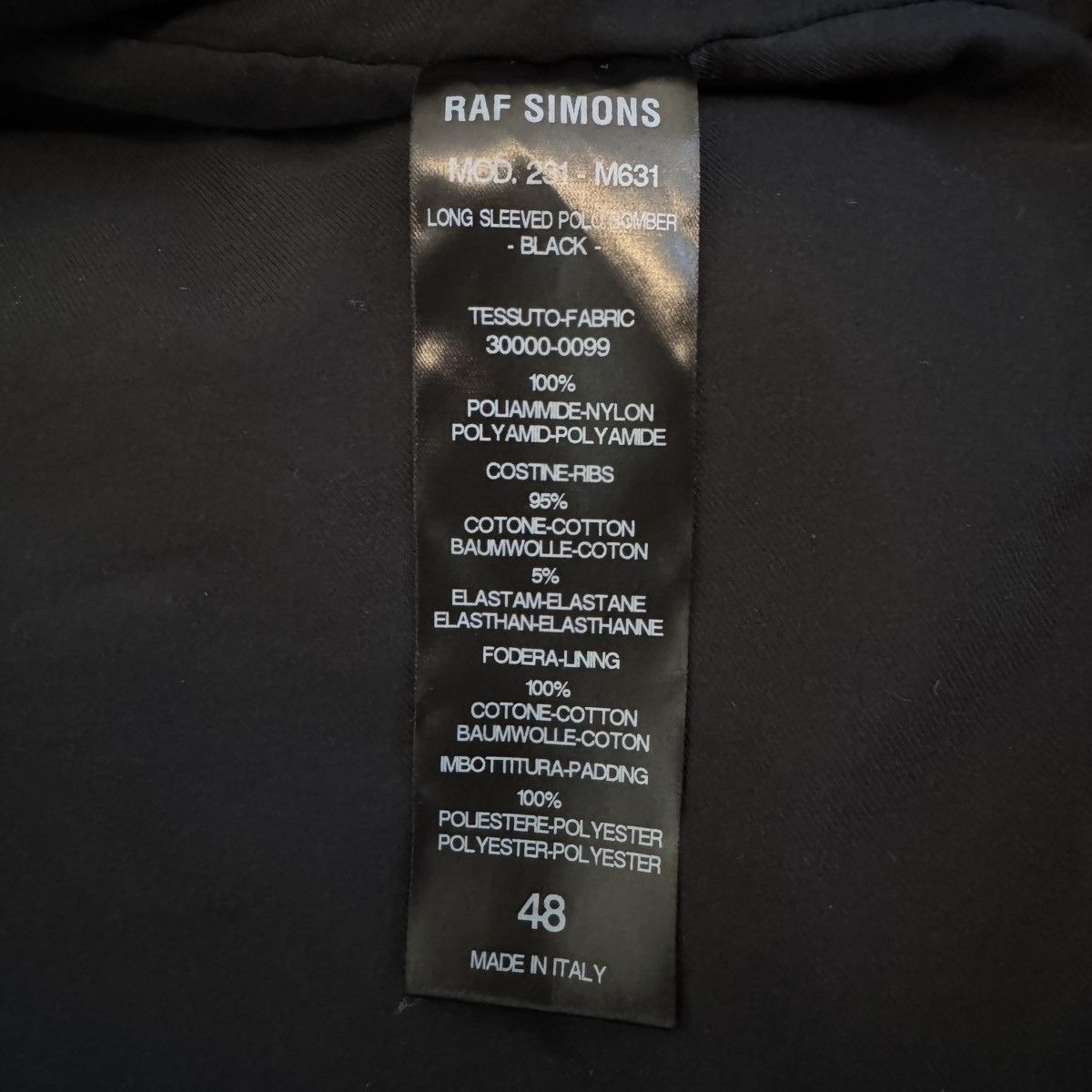 Raf Simons Raf Simons Spring/Summer 2023 Men’s Collared Bomber Jacket Size US XL / EU 56 / 4 - 6 Thumbnail