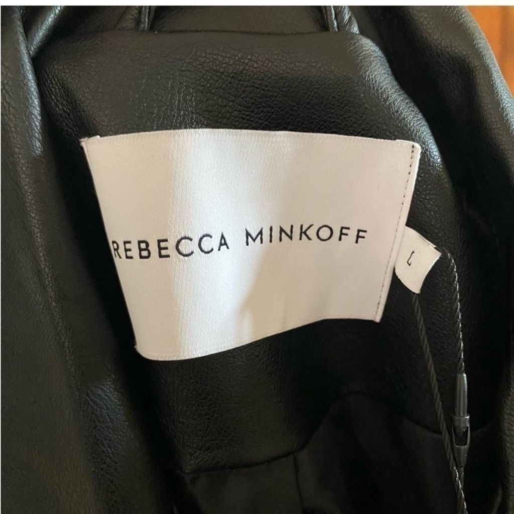 Rebecca Minkoff Rebecca Minkoff Black Vegan Leather Jacket Large Size L / US 10 / IT 46 - 14 Thumbnail