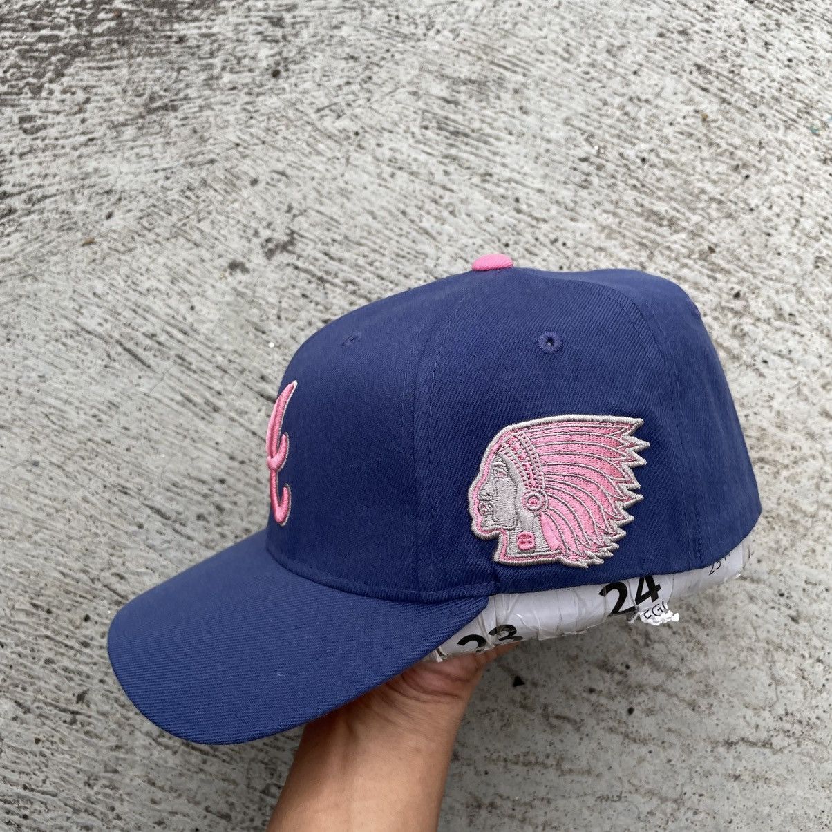 MLB Atlanta braves neon blue with indian logo Size ONE SIZE - 3 Thumbnail
