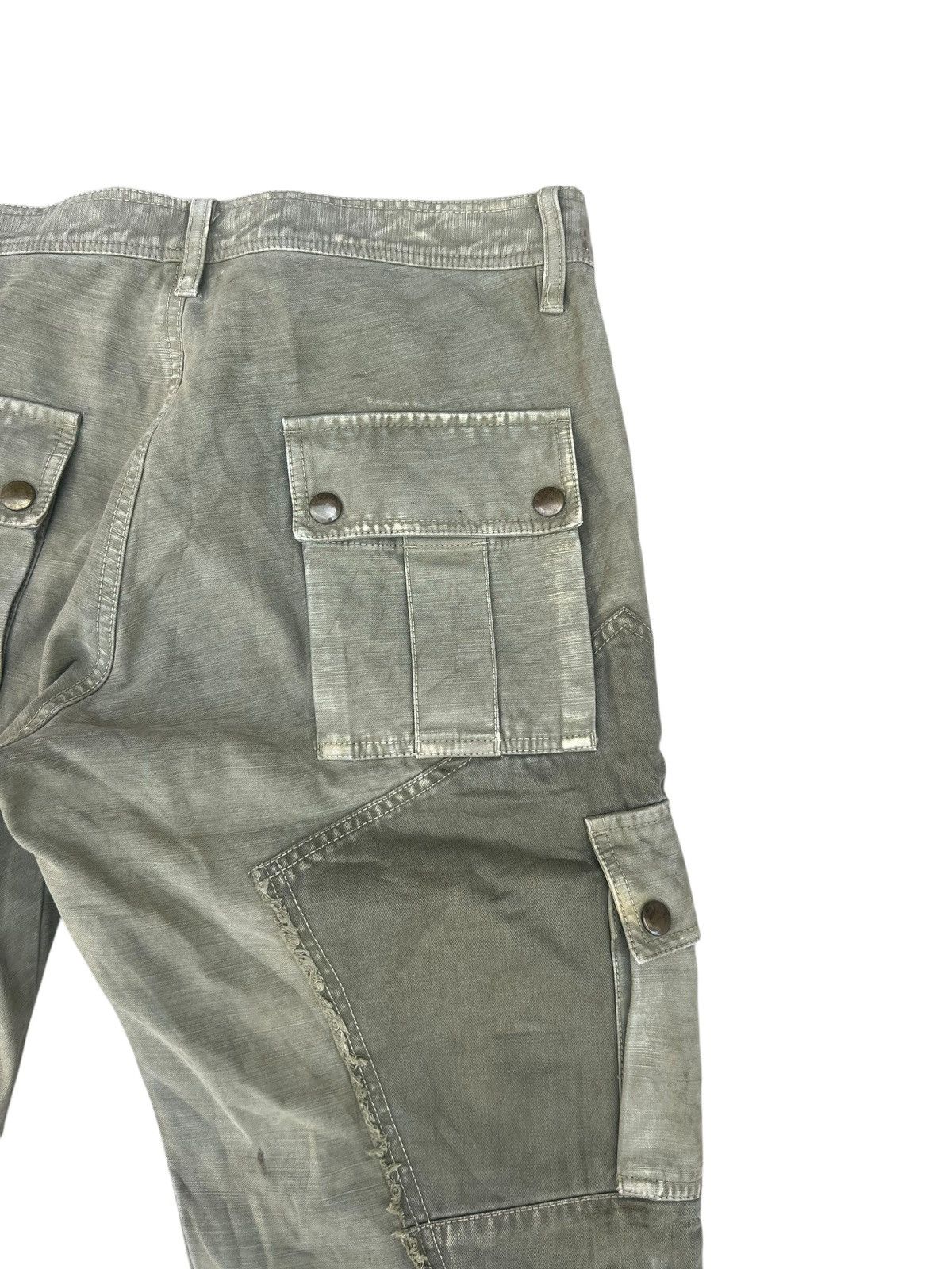 Kiminori Morishita HALB Japan Multi Pocket Fade Olive Green Trouser Pant Size US 32 / EU 48 - 16 Thumbnail