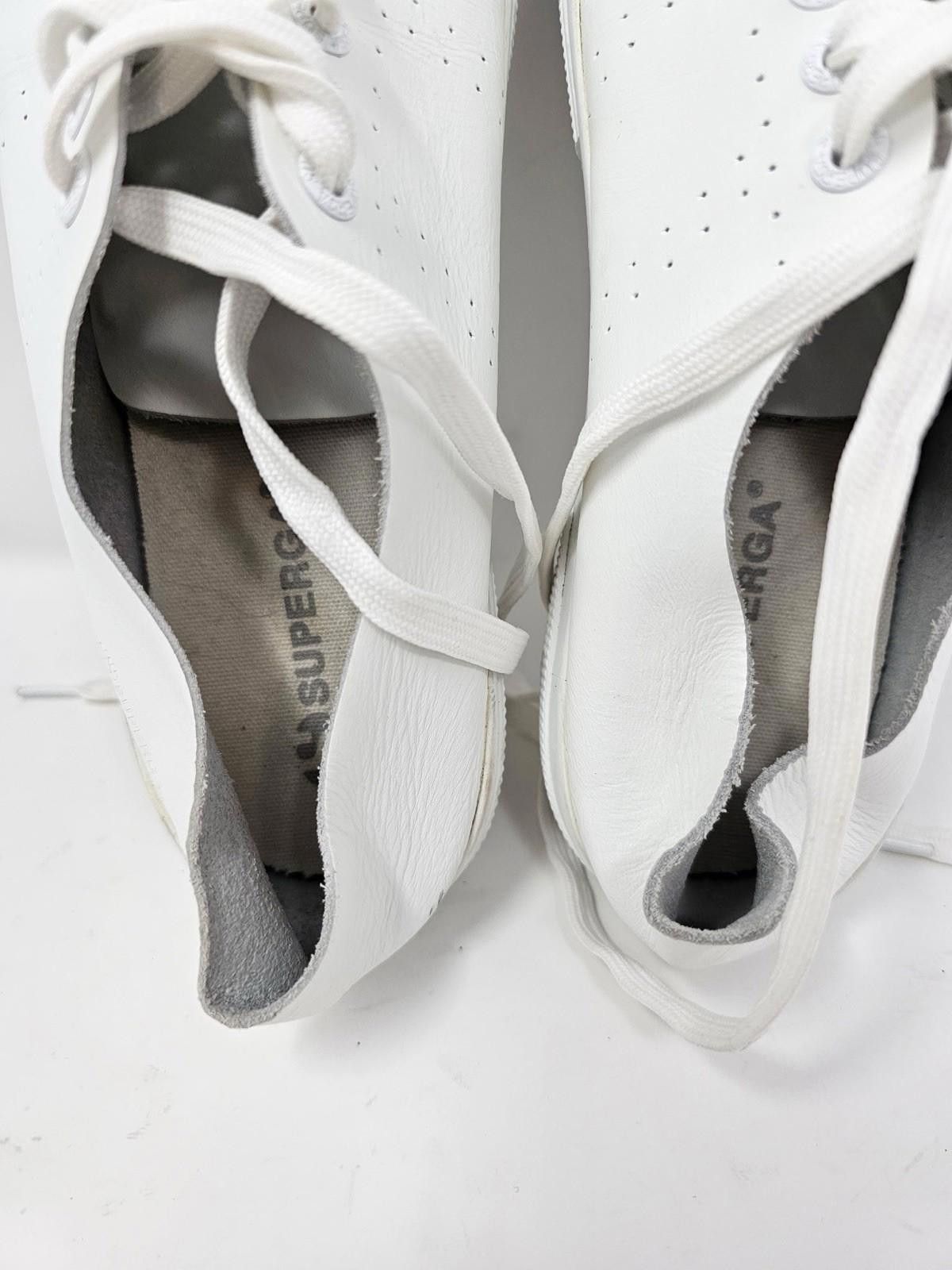 Superga Supergra Sport White Leather Sneakers Size US 8.5 / IT 38.5 - 7 Thumbnail
