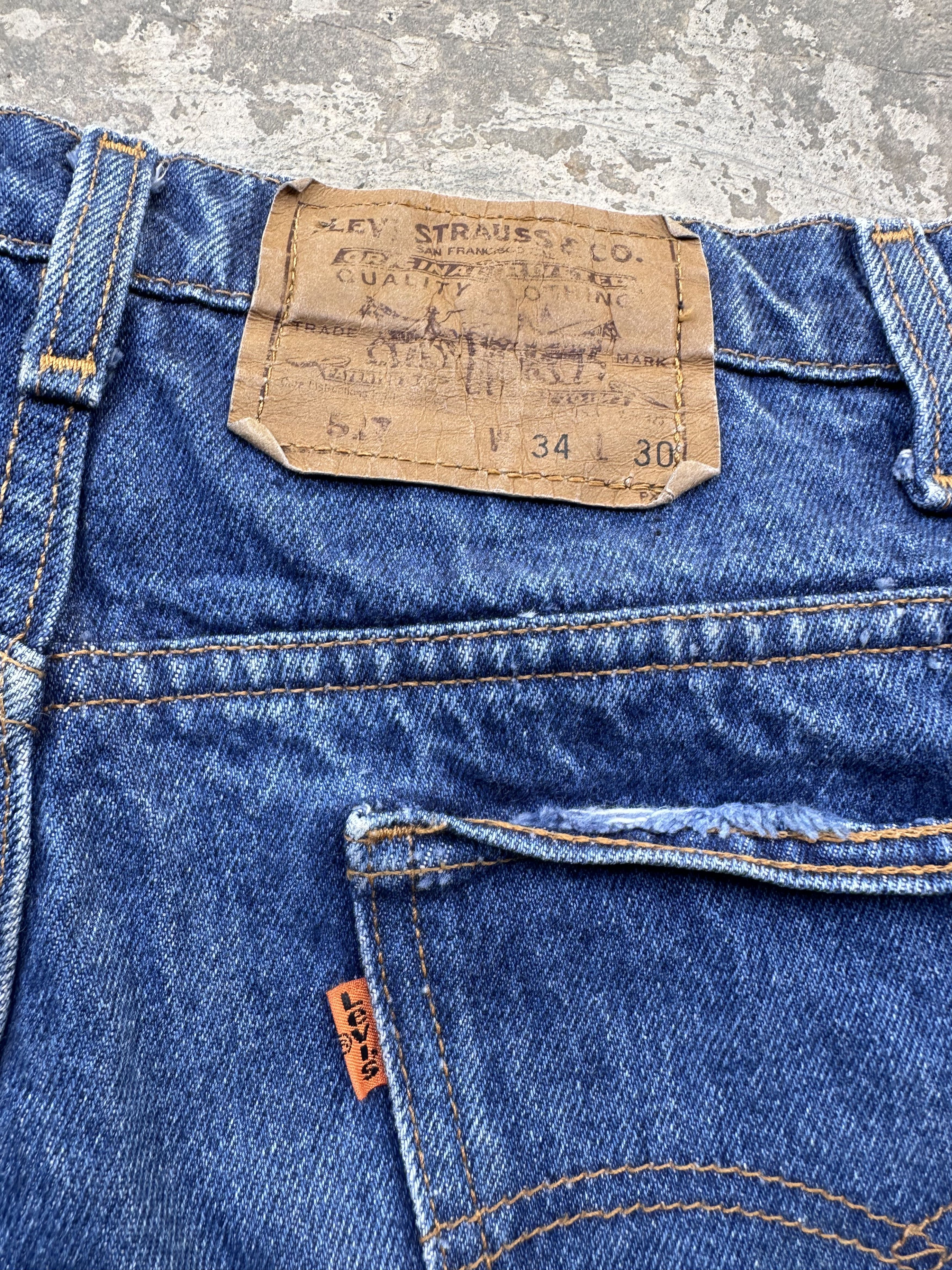 Levi's Rare!! Vintage Levis 517 Scovill Zip Bootcut Flare Jeans Size US 34 / EU 50 - 15 Thumbnail