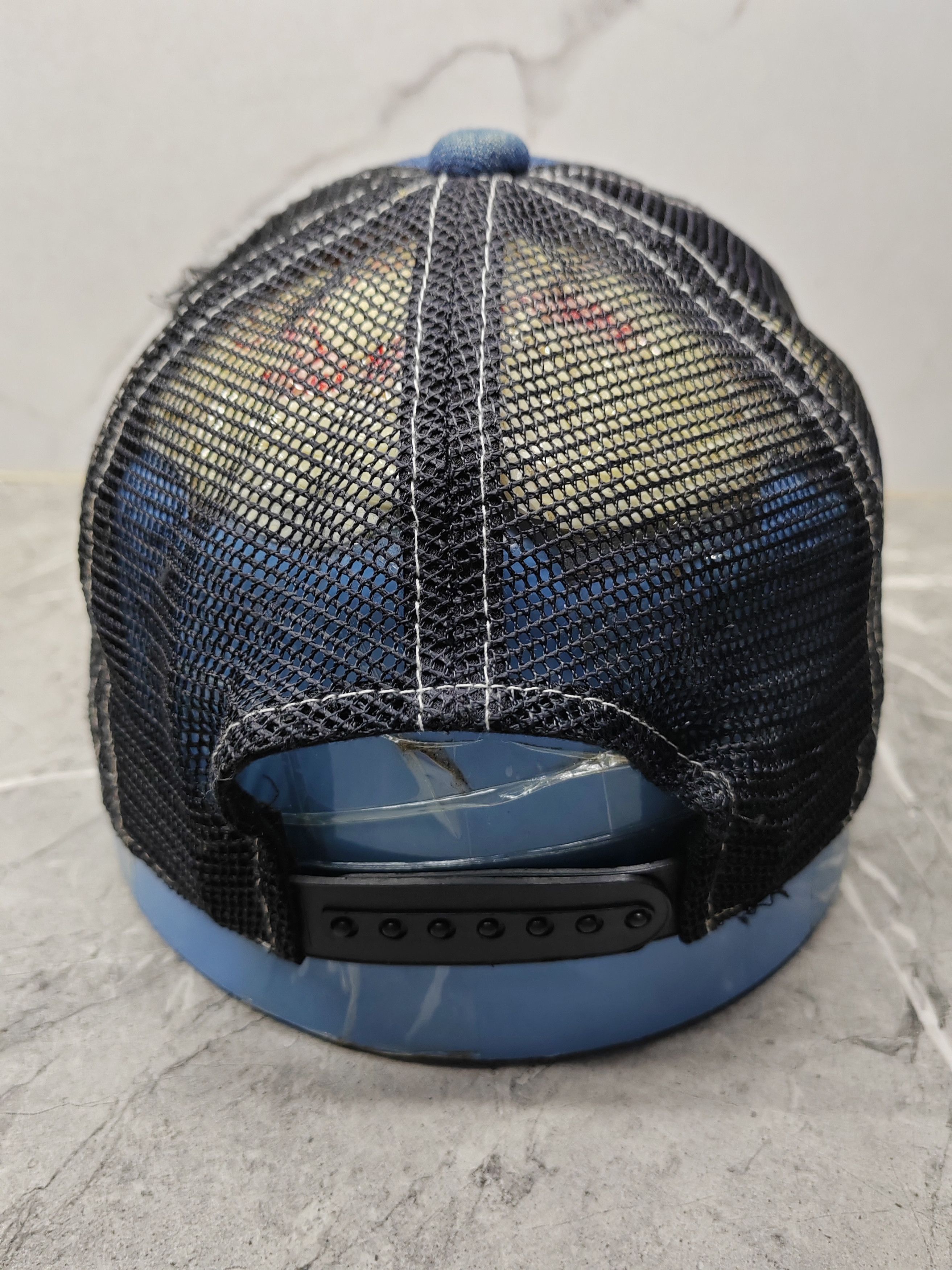 Japanese Brand Vintage Keep Trying Denim Trucker Hat Cap Size ONE SIZE - 4 Thumbnail