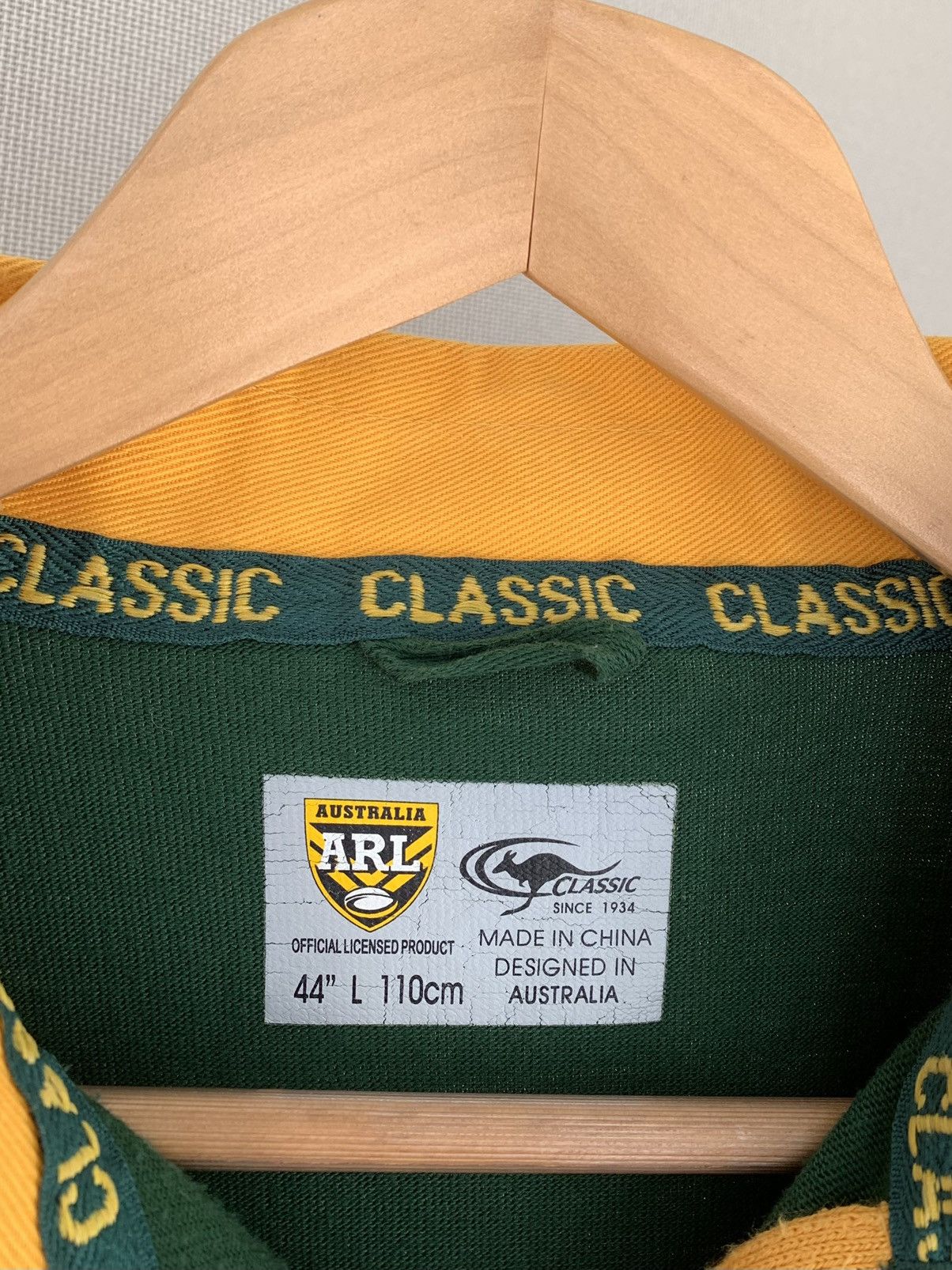 Vintage Classic Australia Rugby League ARL Vintage Jersey Size L Size US L / EU 52-54 / 3 - 7 Thumbnail