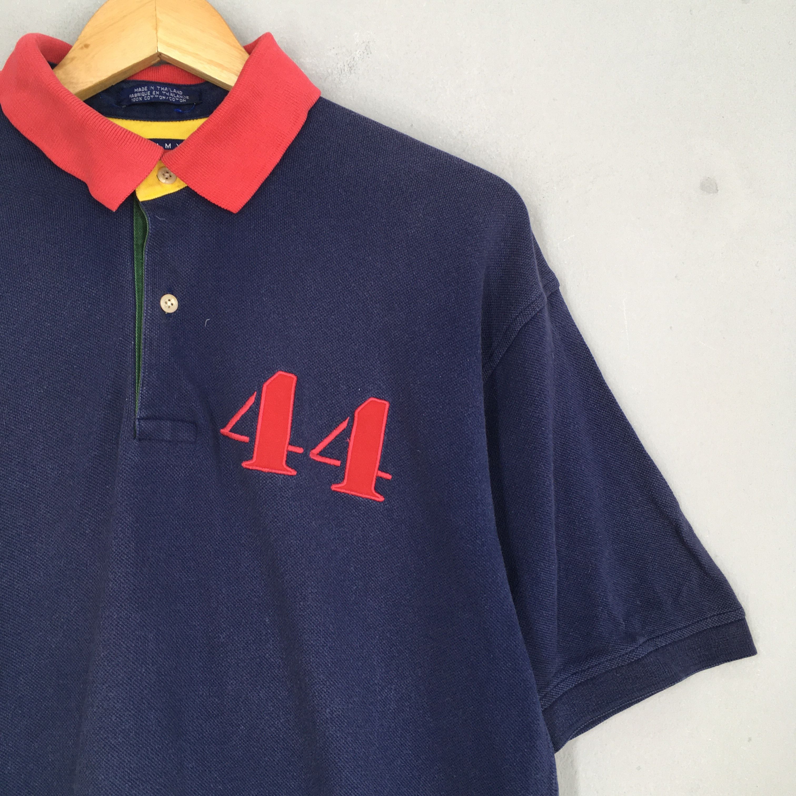 Tommy Hilfiger × Vintage Vintage 90's Tommy Hilfiger Sailing Gear Polo Shirt Medium Size US M / EU 48-50 / 2 - 2 Thumbnail