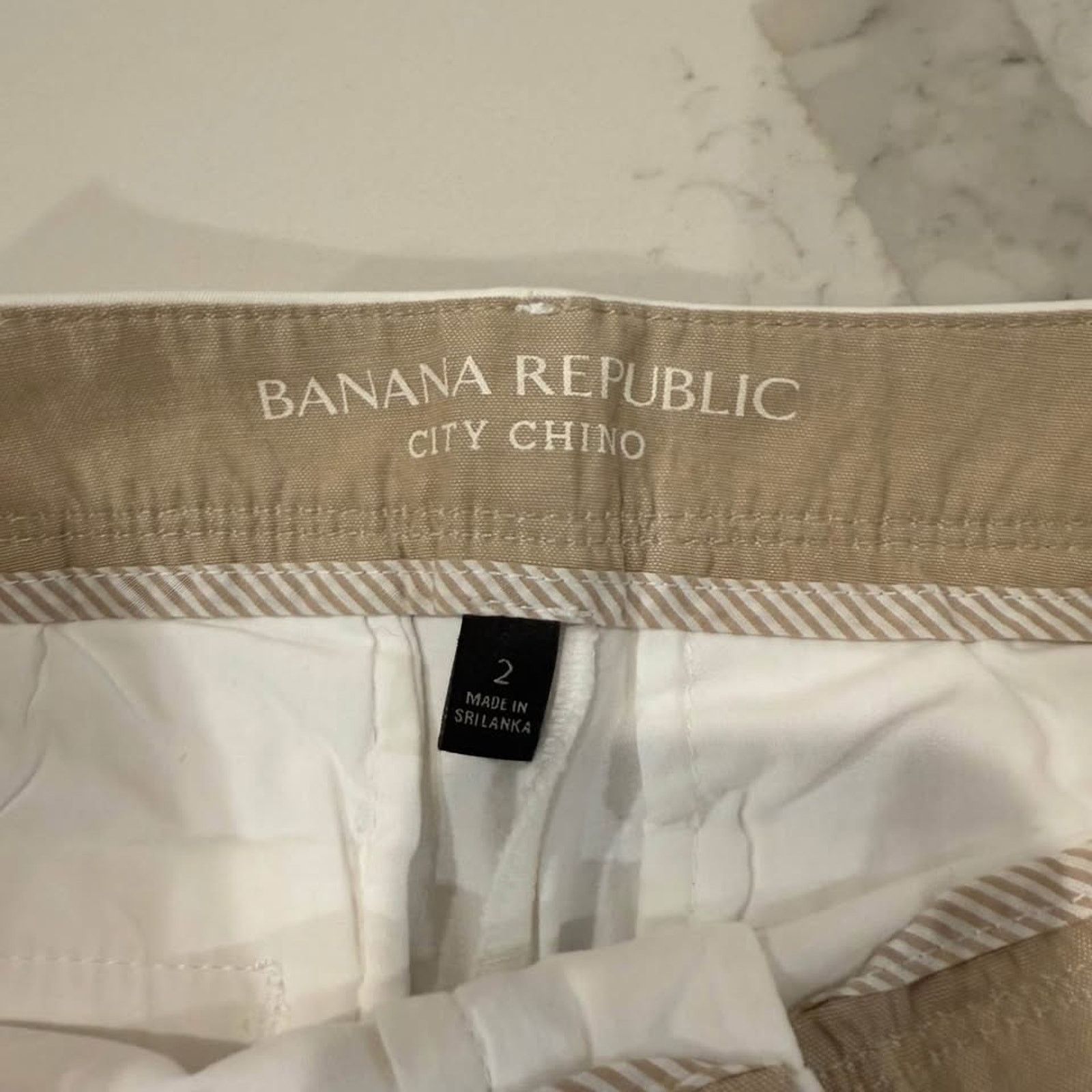 Banana Republic Banana Republic NWT City Chino White Pants Womens 2 Low Rise Size 26" / US 2 / IT 38 - 6 Thumbnail