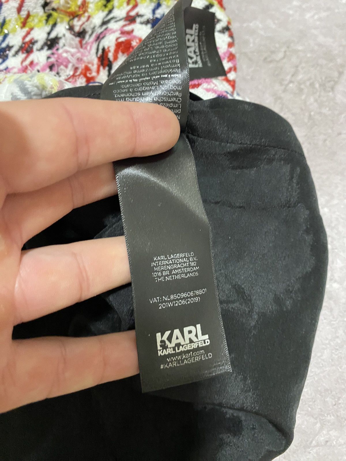 Designer × Karl Lagerfeld Rare Karl Lagerfeld Paris Midi Skirt Luxury Multicoloured Size 32" / US 10 / IT 46 - 7 Thumbnail