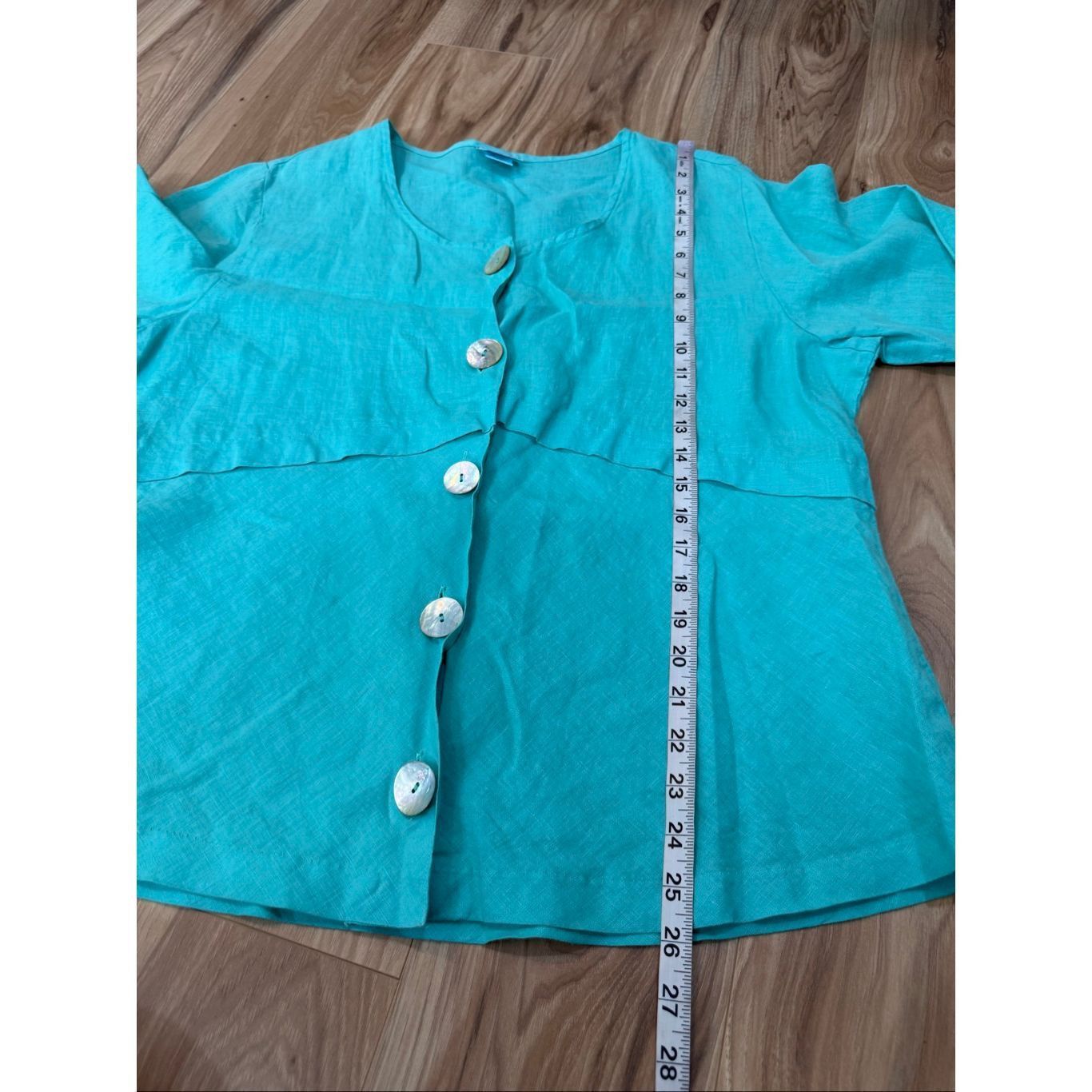 Habitat Habitat button front linen top blouse size XL Size XL / US 12-14 / IT 48-50 - 7 Thumbnail