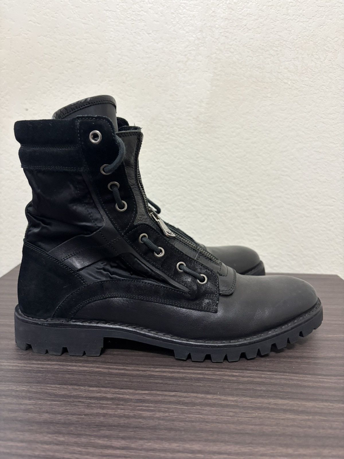 Dolce & Gabbana Dolce & Gabbana AW17 Hybrid Zip Combat Boots Size US 8 / EU 41 - 3 Thumbnail