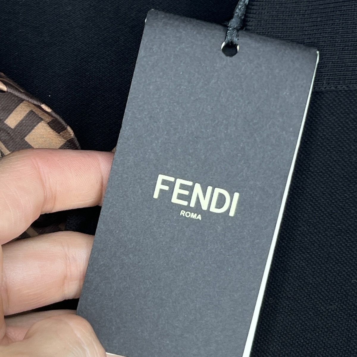 Fendi Fendi - Piqué Polo Shirt Black Size US L / EU 52-54 / 3 - 8 Thumbnail