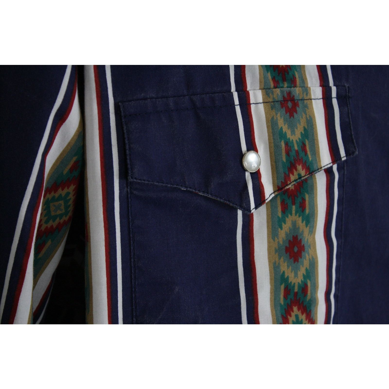 Vintage Vintage High Noon Western Shirt Mens 2XLT Aztec Pearl Snap Size US XXL / EU 58 / 5 - 3 Thumbnail