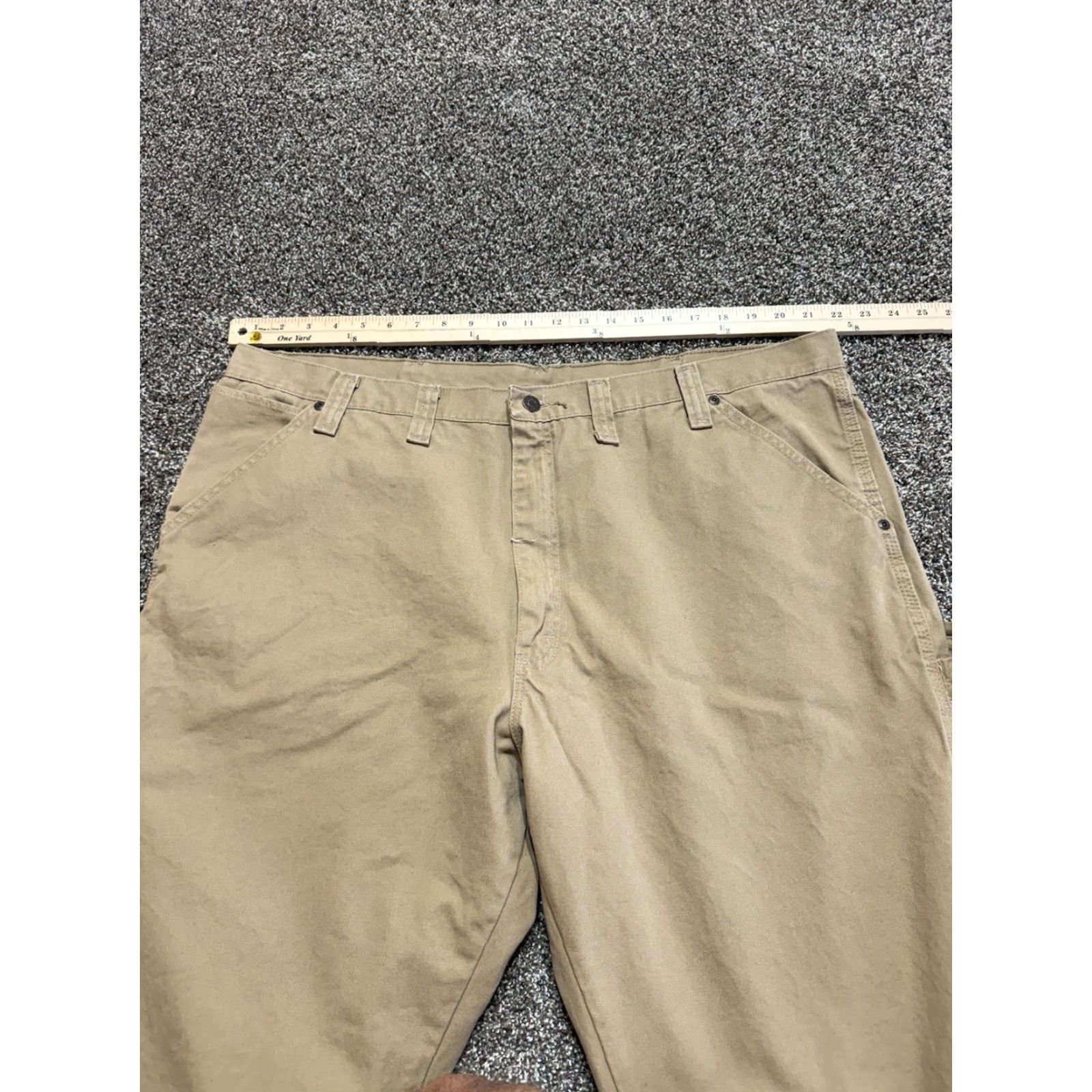 Wrangler Wrangler Jeans Jeans Khaki Men 44x32 5-Pocket Design Denim Cotton Tan Blue Vintage No N/A Size US 44 / EU 60 - 5 Thumbnail