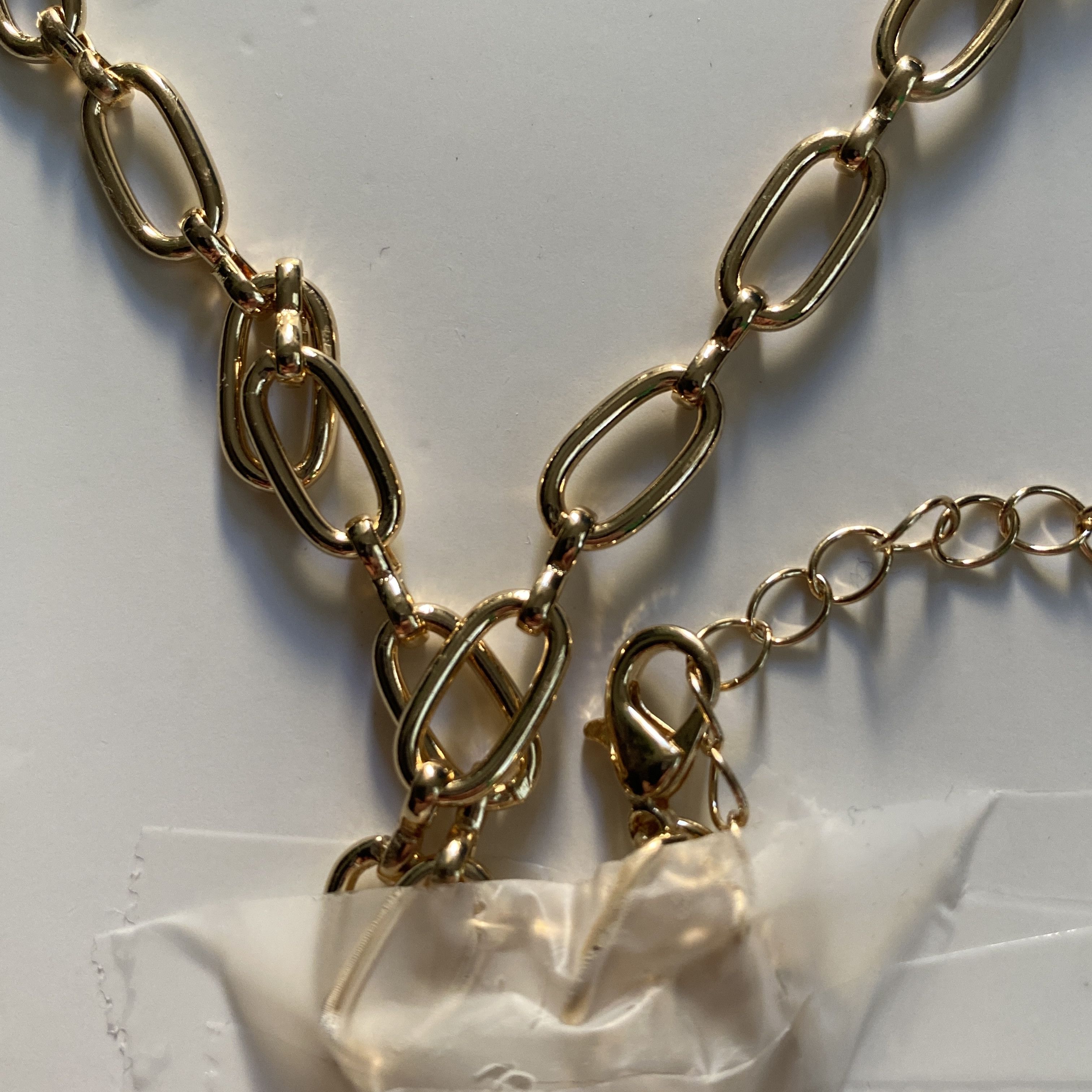 H&M H&M Gold Paperclip Chain Necklace Size ONE SIZE - 2 Thumbnail