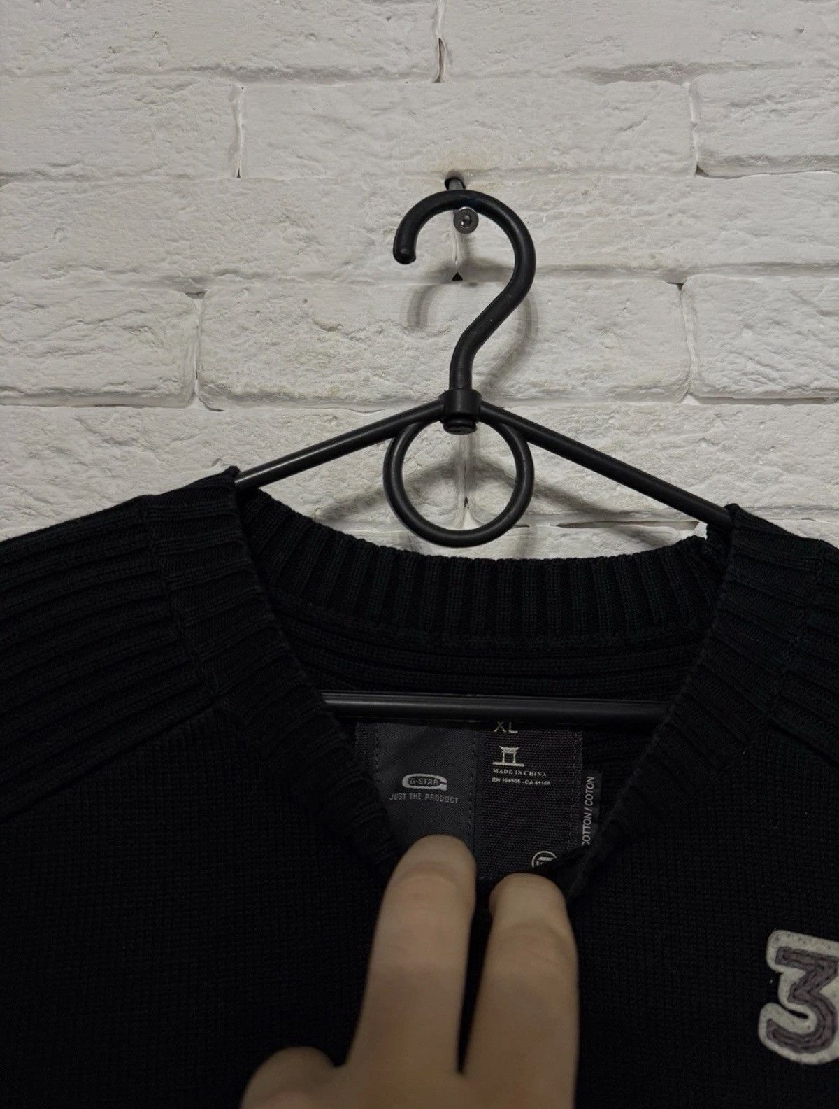 G-Star Vintage G-Star Raw Heavyweight Knited Sweater 3301 Huge Logo Size US XL / EU 56 / 4 - 3 Thumbnail