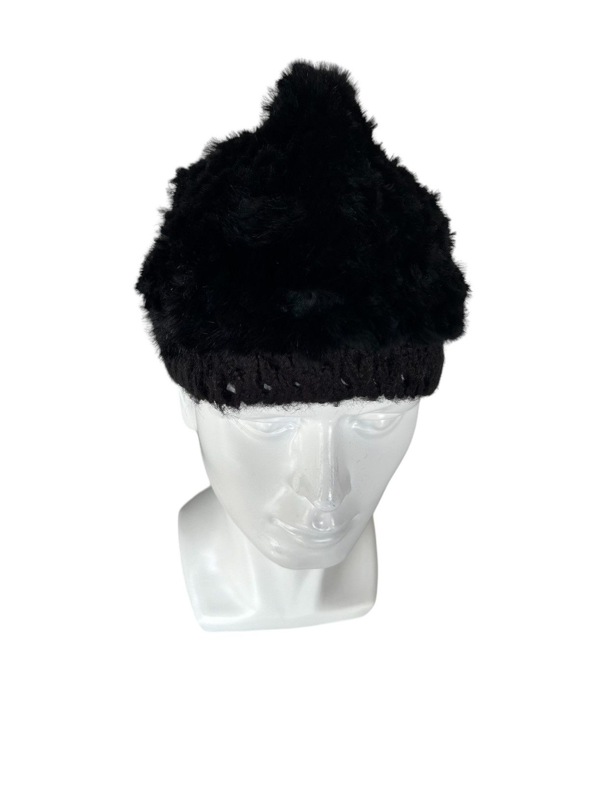 14th Addiction × 20471120 × Japanese Brand Punk Bondage style Mohair Fake hair Beanie Hats Size ONE SIZE - 3 Thumbnail