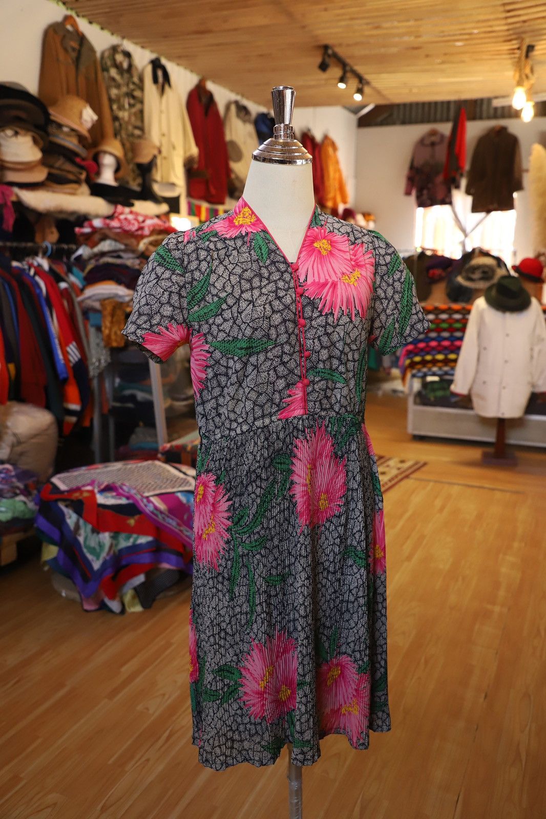 Vintage Japanese Brand Flowers Dress