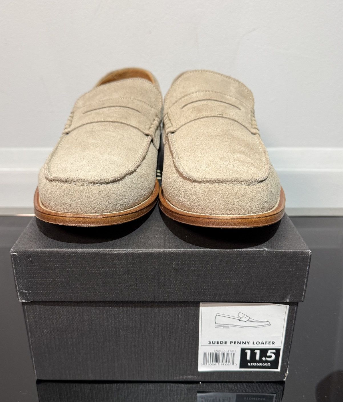 Banana Republic Banana Republic | Suede Penny Loafer Size US 11.5 / EU 44-45 - 3 Thumbnail