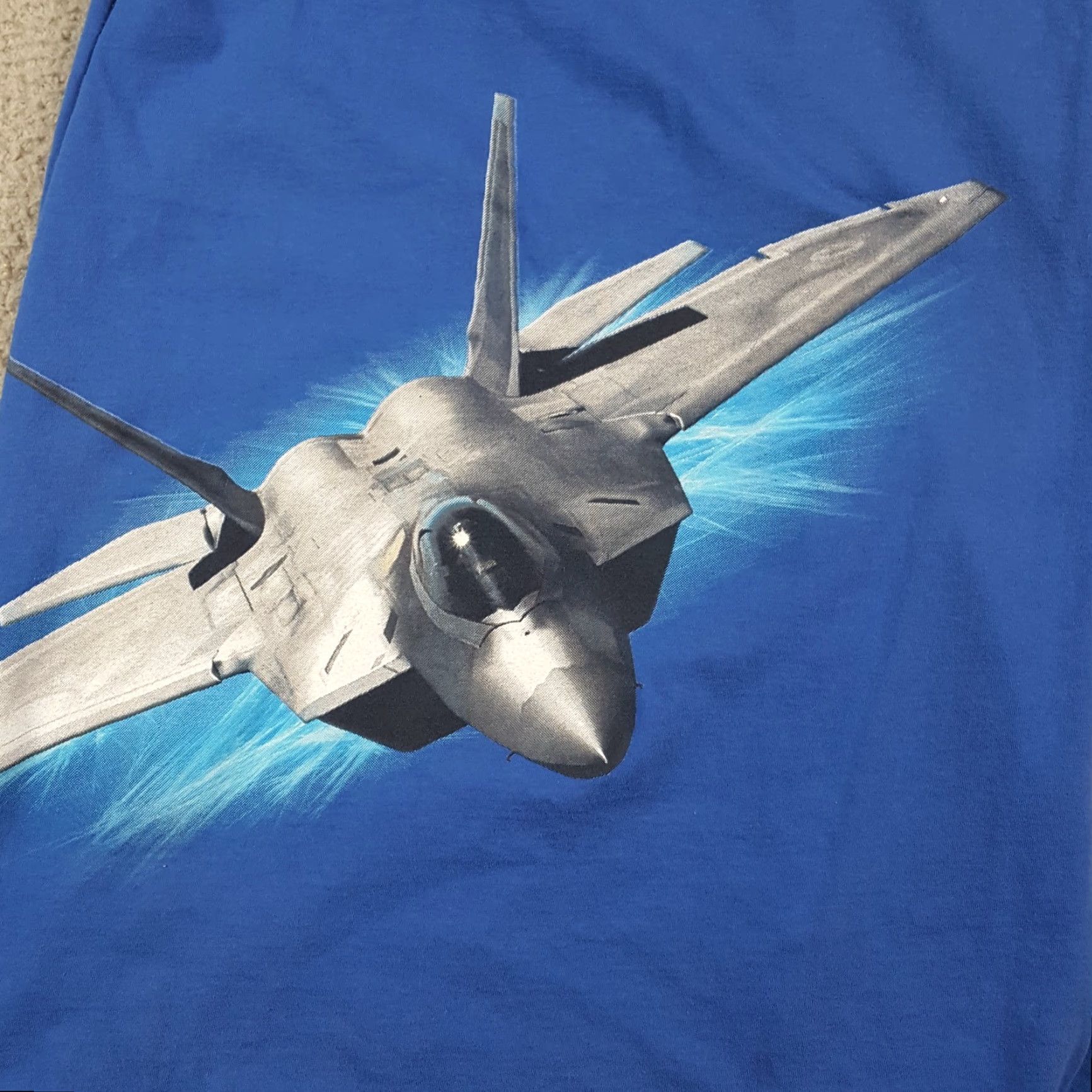 Vintage VINTAGE US Air Force Reserve Fighter Jet T-Shirt Men XL Military USAF Retro 2000s Blue Size US XL / EU 56 / 4 - 5 Thumbnail