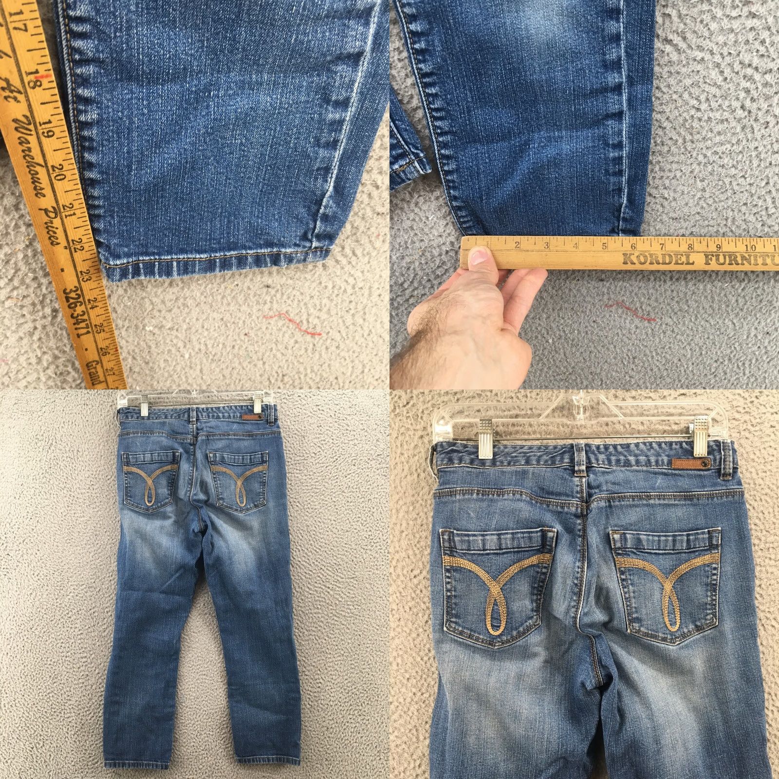 Calvin Klein Calvin Klein Capri Jeans Womens Jeans Capri 28x23.5 Blue Denim Mid Rise Med Wash (Regular) Womens Size 28" / US 6 / IT 42 - 8 Thumbnail