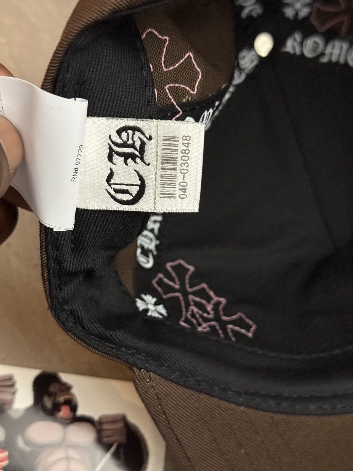 Chrome Hearts Chrome Hearts Cross Patch Hat Brown Pink Size ONE SIZE - 10 Thumbnail