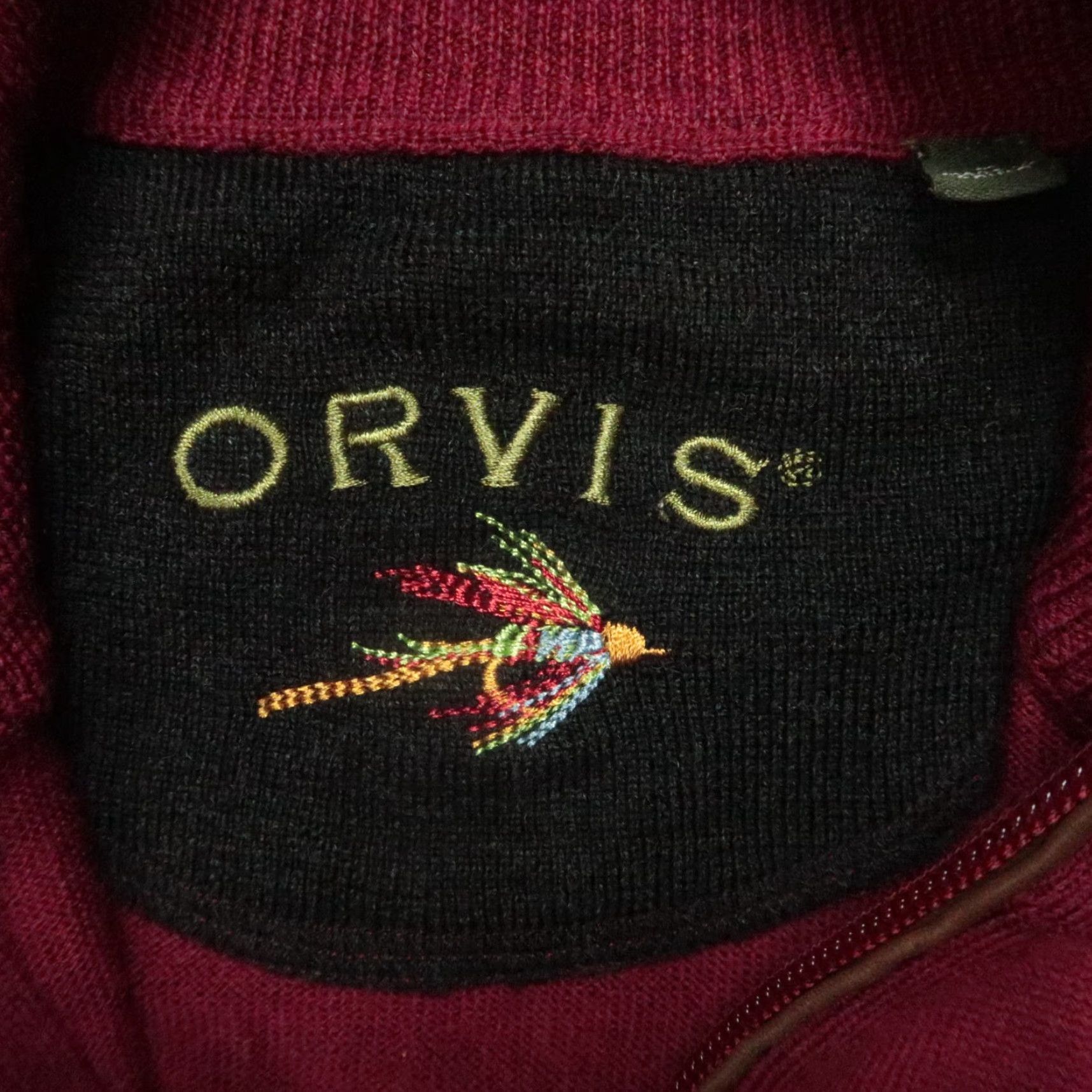 Orvis Orvis Sweater Mens Medium Red Merino Wool Pullover 1/4 Zip Size US M / EU 48-50 / 2 - 4 Thumbnail
