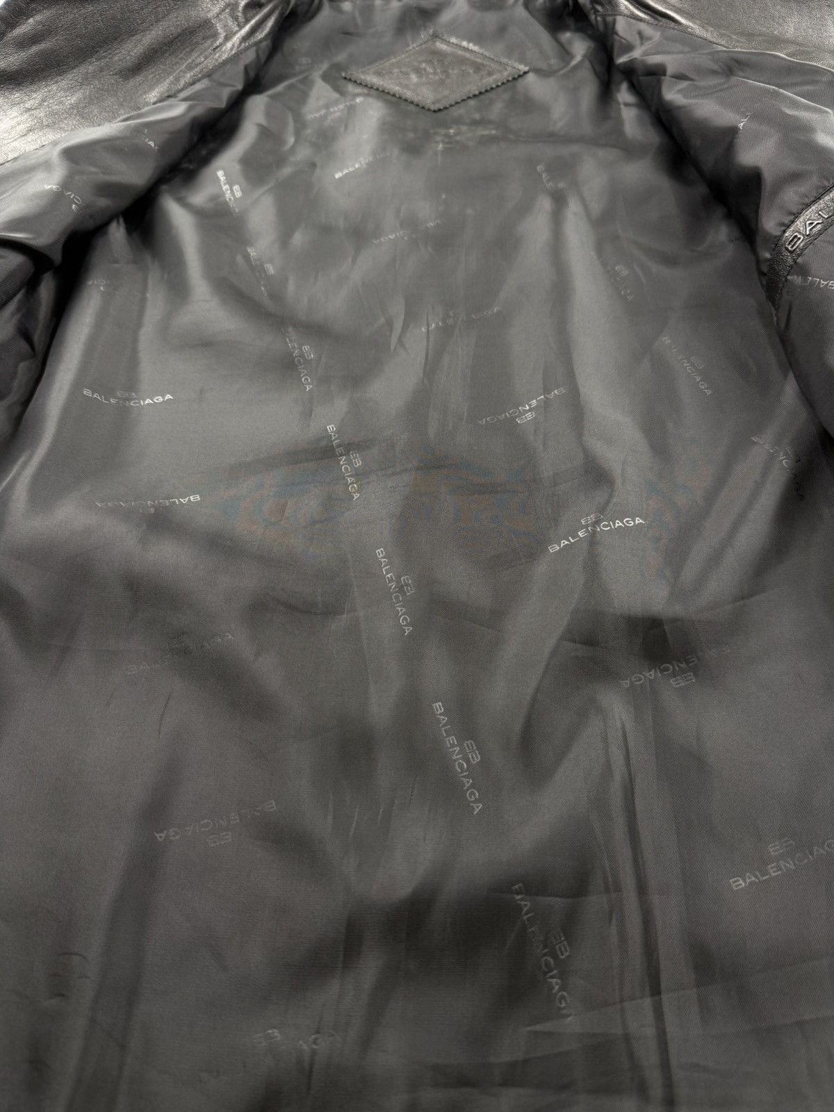 Balenciaga Vintage Balenciaga Buttoned Leather Jacket Size US XL / EU 56 / 4 - 9 Thumbnail