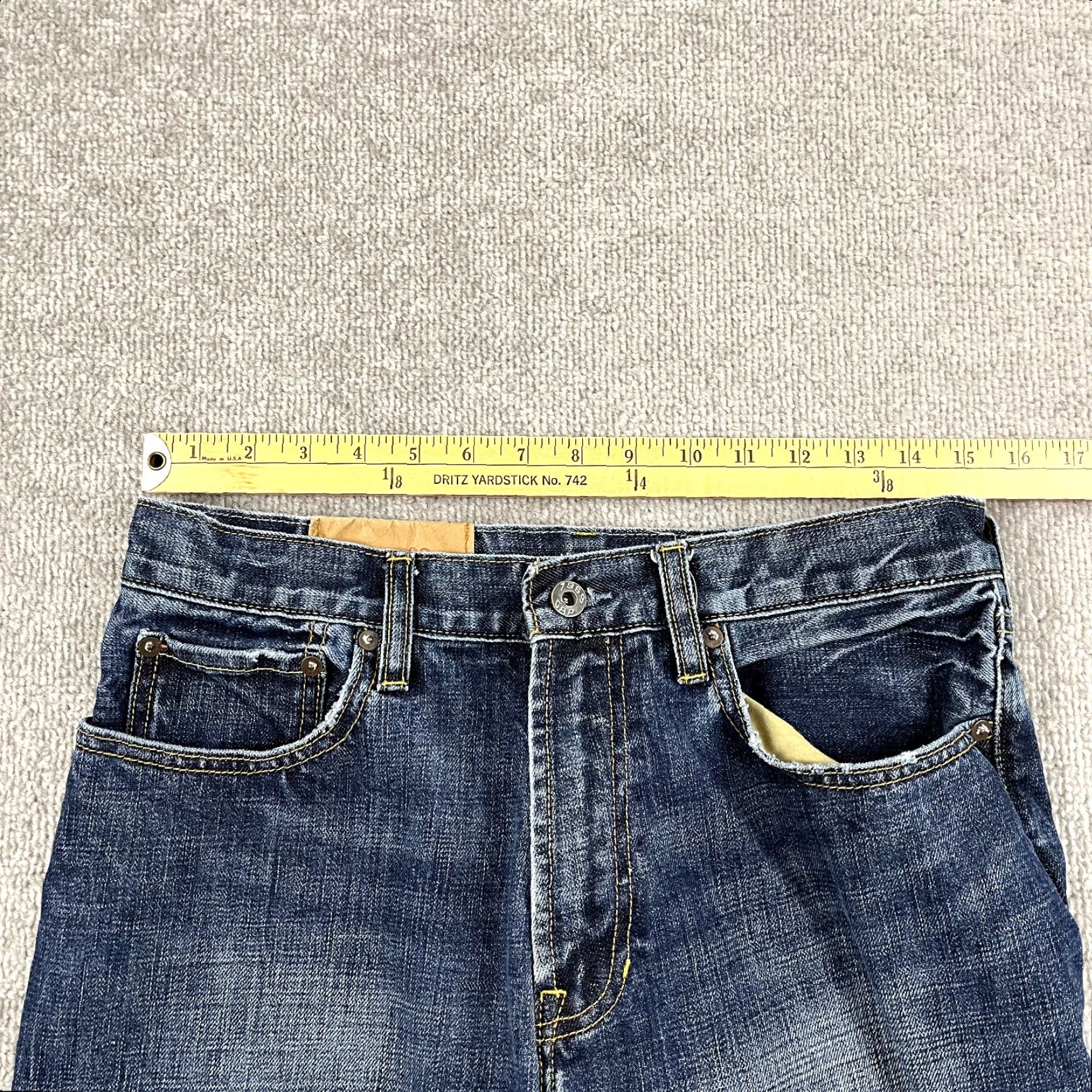 Gap GAP Jeans Mens 30 x 32 Straight Blue Denim 90s Y2K Skater East Fit 5-Pocket Regular Rise Mid Jeans Mens Blue Size US 30 / EU 46 - 5 Thumbnail
