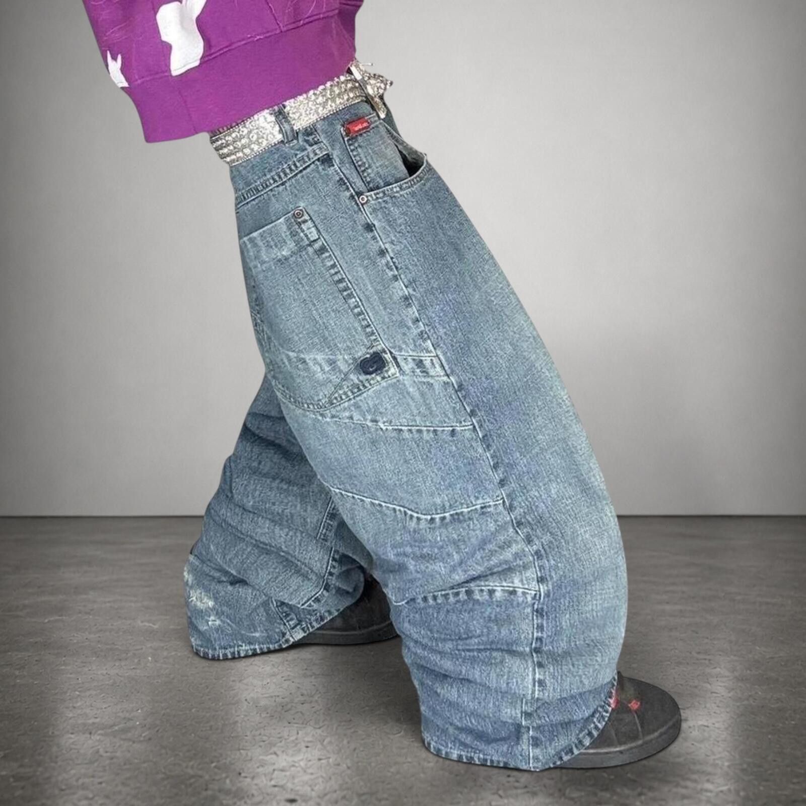Ecko Unltd. Ecko Unltd Y2K Wide Leg Baggy Gothic Alternative Jeans Size US 38 / EU 54 - 1 Thumbnail