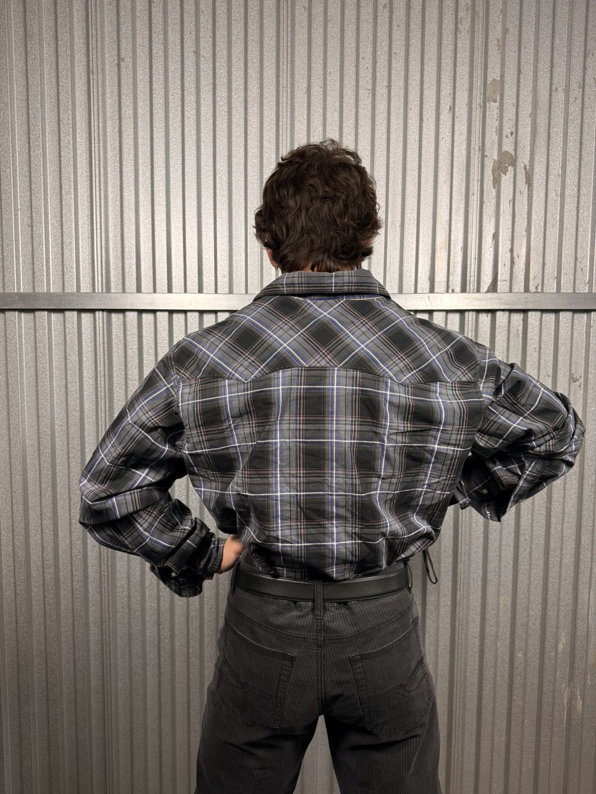 Wrangler Vintage Wrangler Western Pearl Snap Plaid Button Up Shirt Size US XL / EU 56 / 4 - 2 Thumbnail