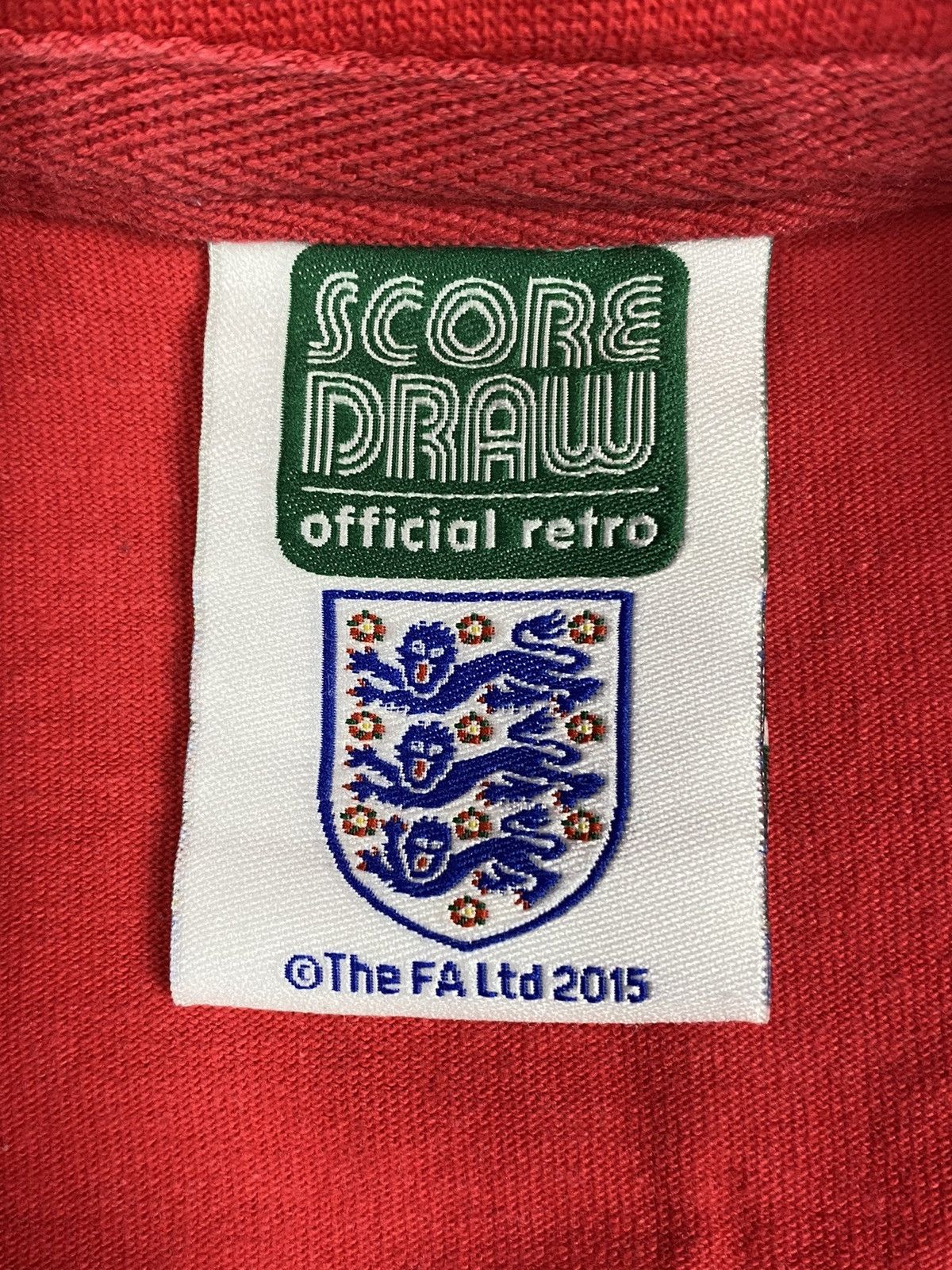 Umbro Vintage England Score Draw Official Retro Shirt Size US XL / EU 56 / 4 - 12 Thumbnail