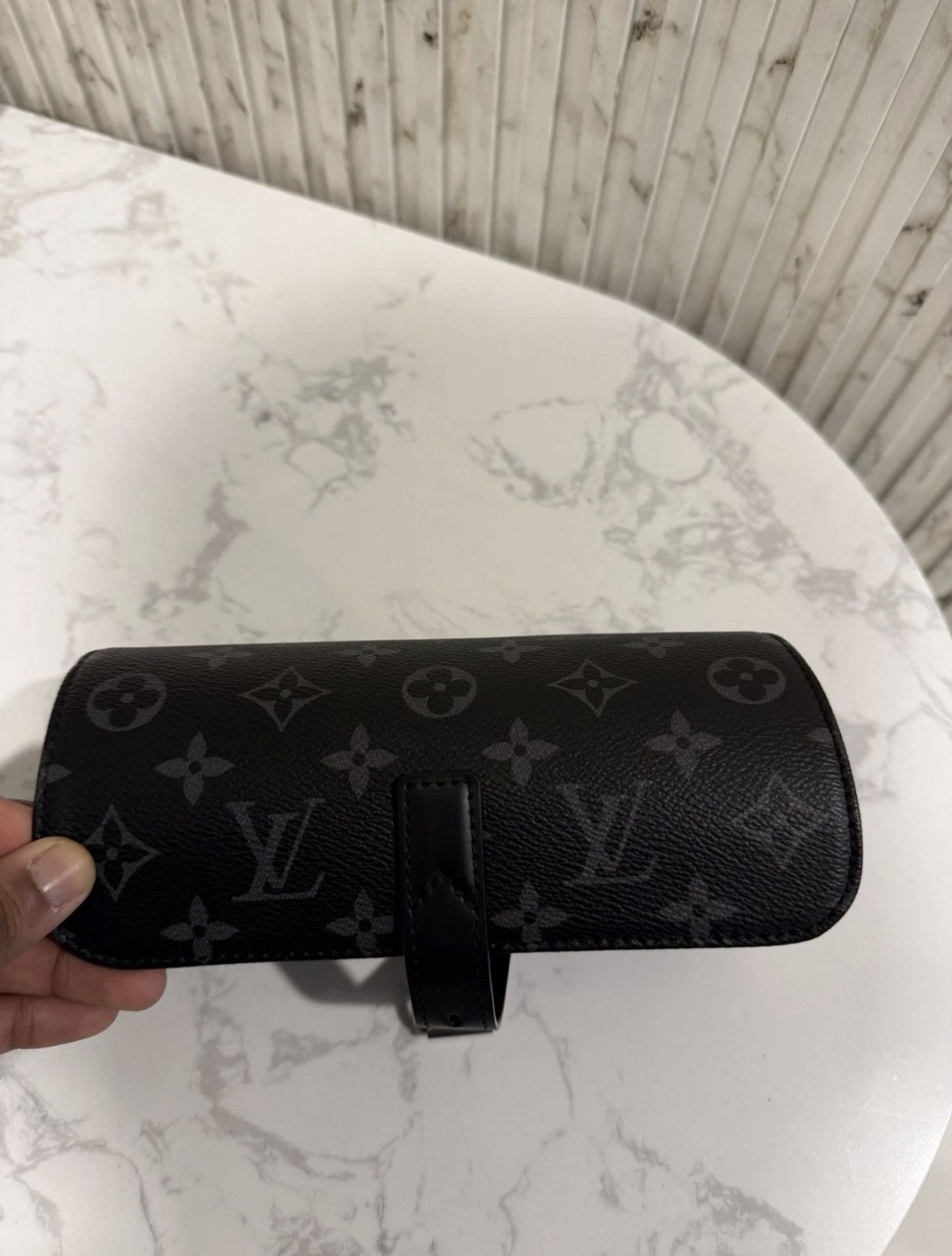 Louis Vuitton Louis Vuitton Monogram Eclipse 3 Watch Case M43385 Size ONE SIZE - 1 Thumbnail