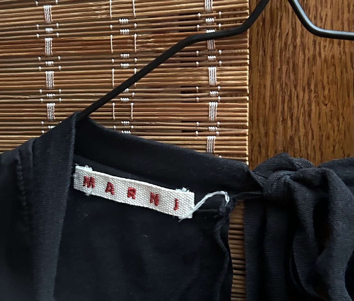 Marni Marni Black Poplin T-shirt Size 38 Size XS / US 0-2 / IT 36-38 - 4 Thumbnail