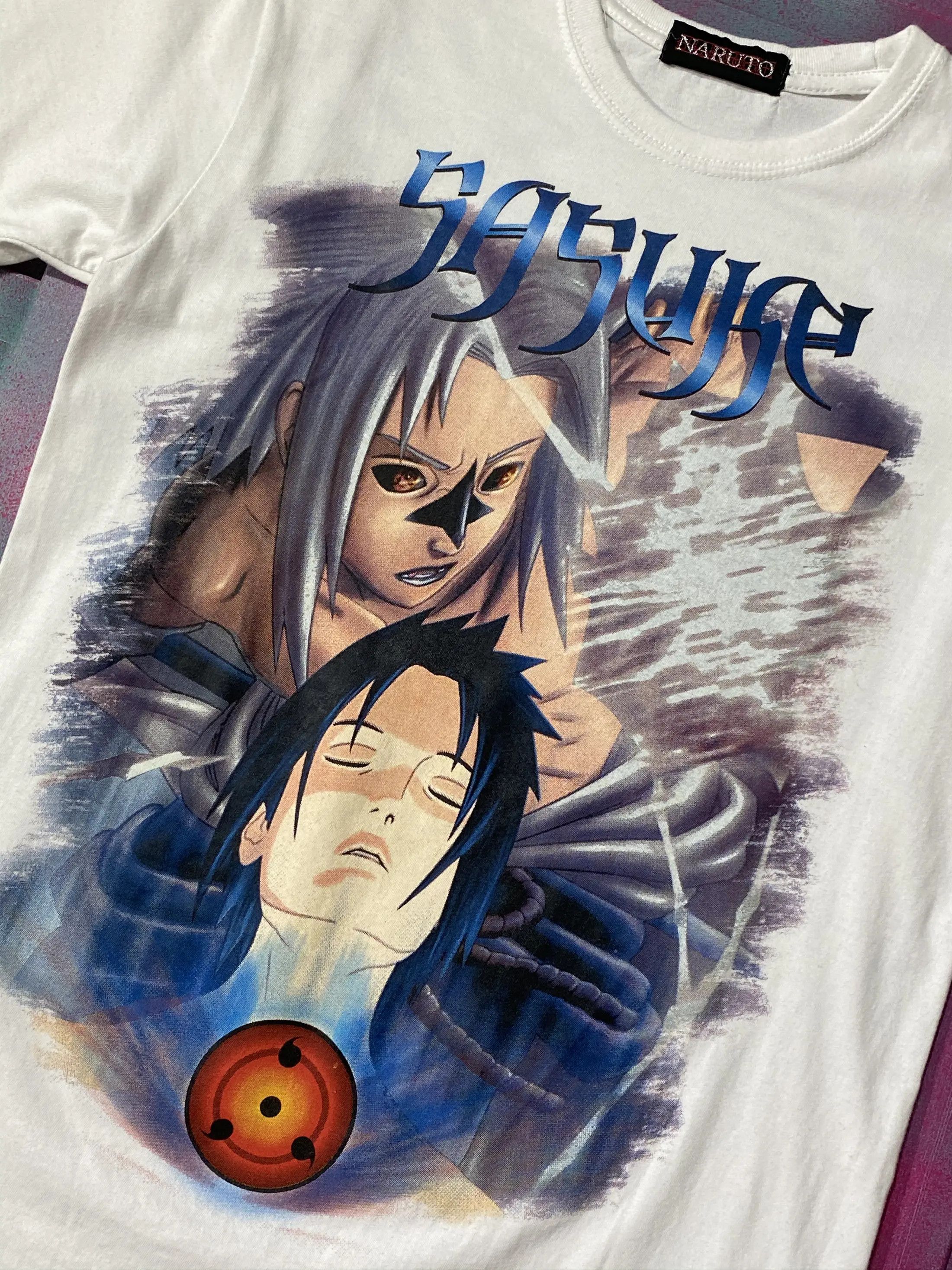 Anime Vintage Y2K Naruto Sasuke Uchiha T-shirt Size US XS / EU 42 / 0 - 3 Thumbnail