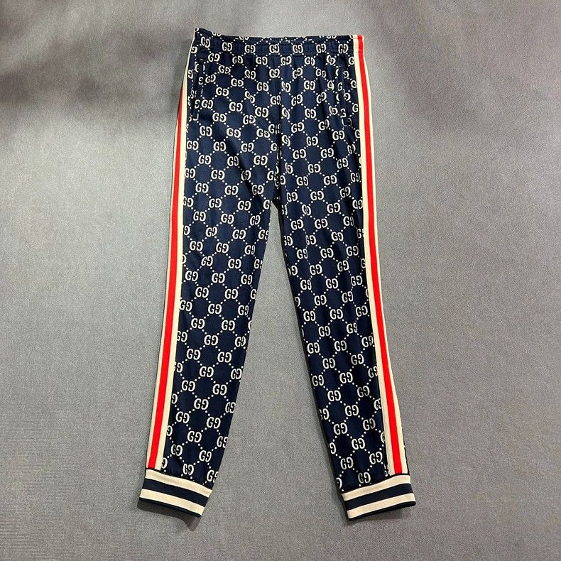 Gucci Gucci Size L Red and blue full print double G logo sports Size US 36 / EU 52 - 1 Thumbnail