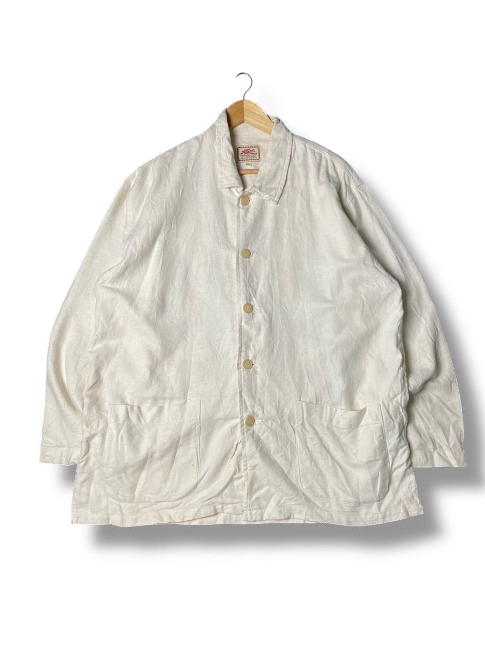 Japanese Brand OLD AMERICAN Brand Cotton Linen Jacket (136) Size US L / EU 52-54 / 3 - 1 Thumbnail