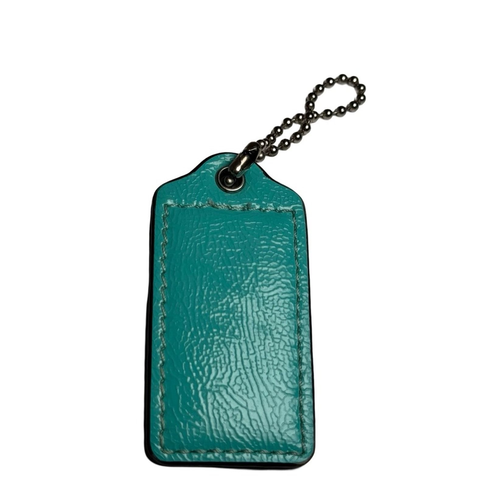 Coach Coach Turquoise Blue Patent Leather Bag Charm w/Ball Chain Size ONE SIZE - 3 Thumbnail