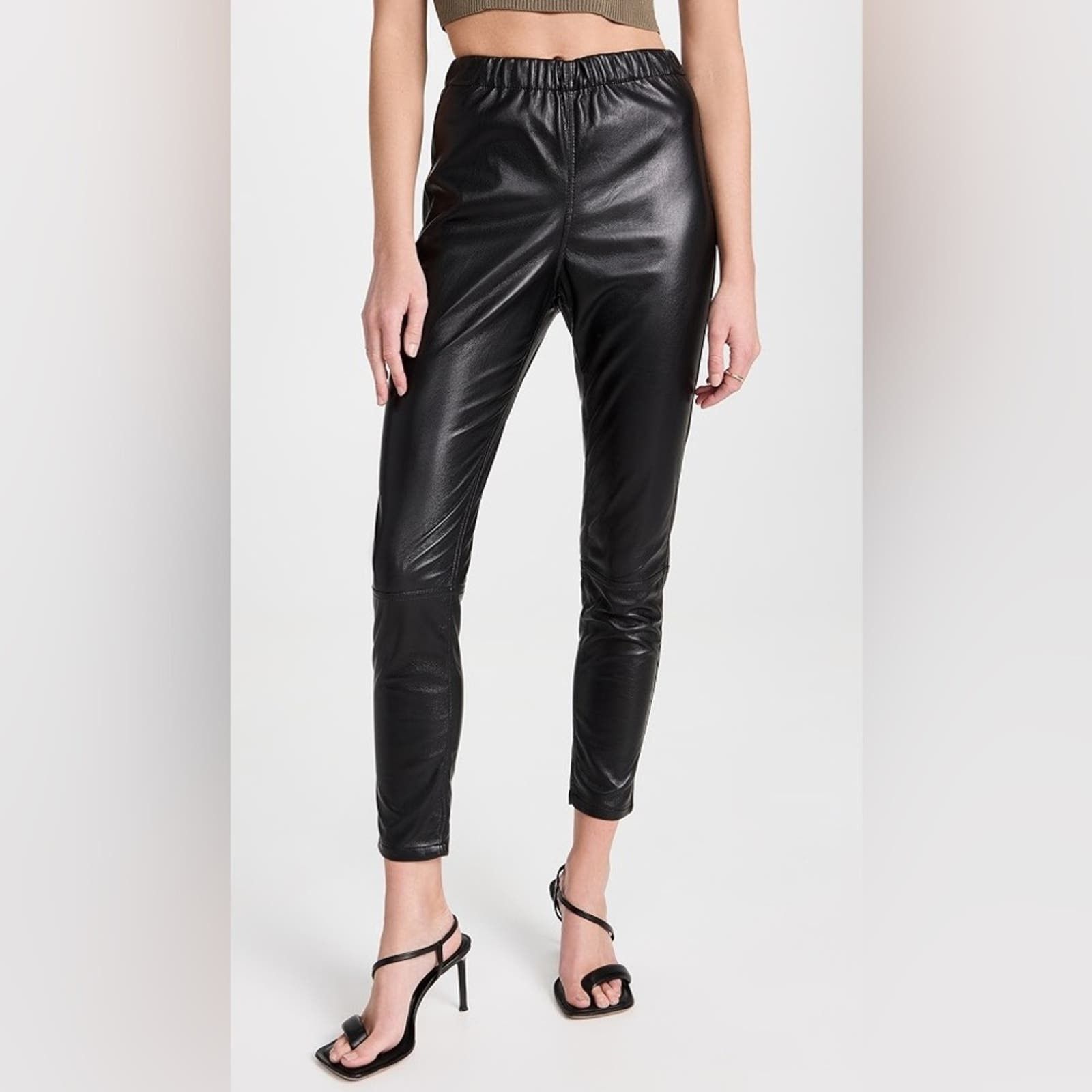Jonathan Simkhai STANDARD Black Rylee Vegan Leather Legging