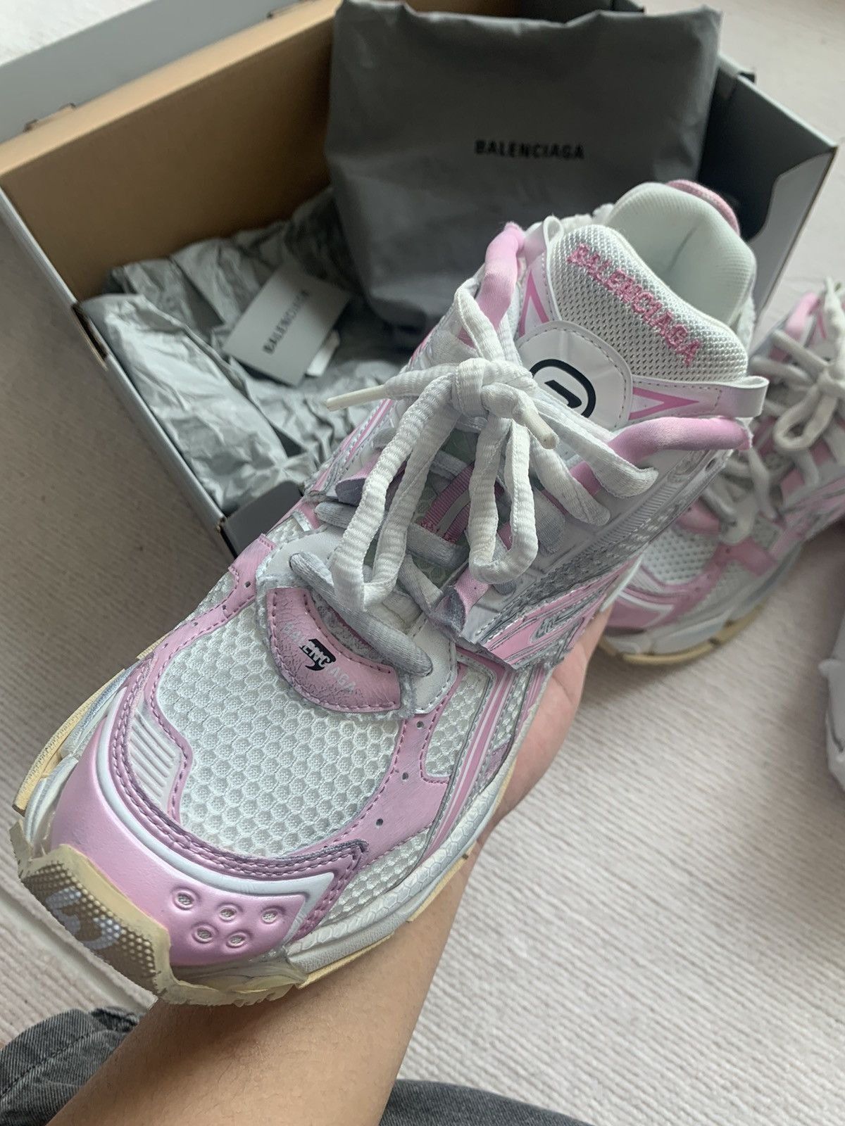 Balenciaga Balenciaga Runner Pink Size US 9 / EU 42 - 4 Thumbnail